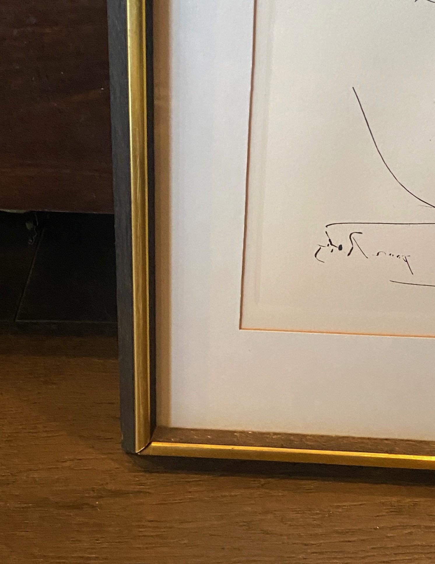 Pablo Picasso Signed Mid-Century Etching Pour Roby (L’Age de Soleil), 1968 For Sale 1