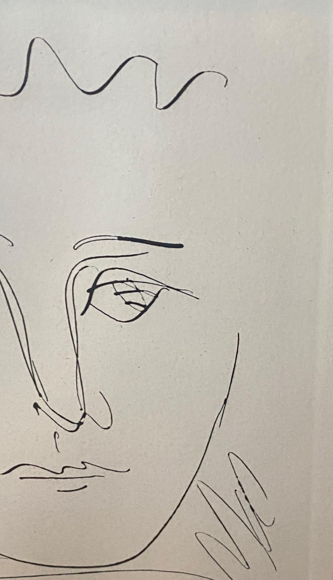 Pablo Picasso Signed Mid-Century Etching Pour Roby (L’Age de Soleil), 1968 For Sale 3