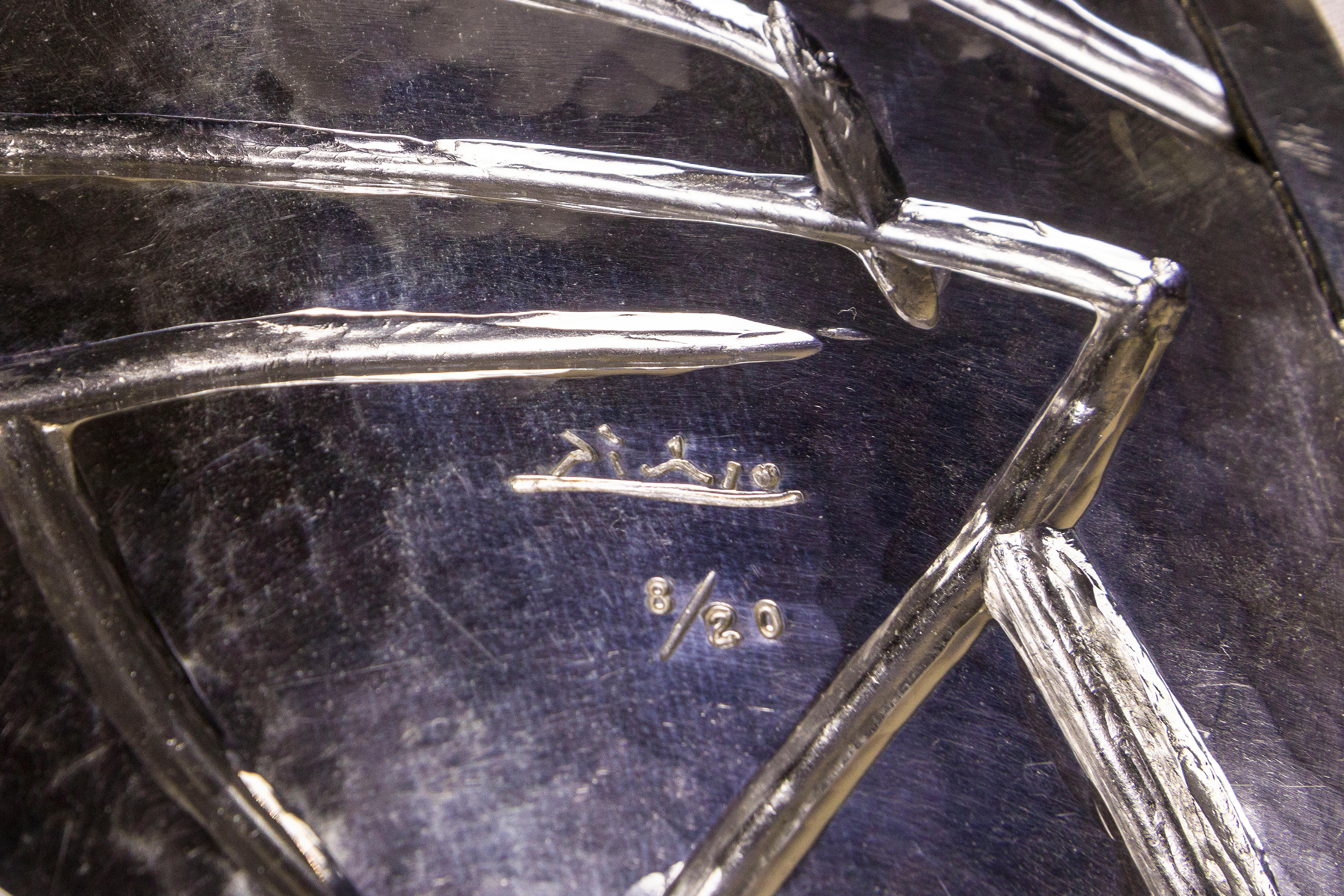 Pablo Picasso Silver Plate, circa 1956, France In Excellent Condition For Sale In Girona, Spain