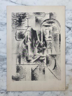 Pablo Picasso (español, 1881-1973), «Hombre con pipa», litografía original, 1946