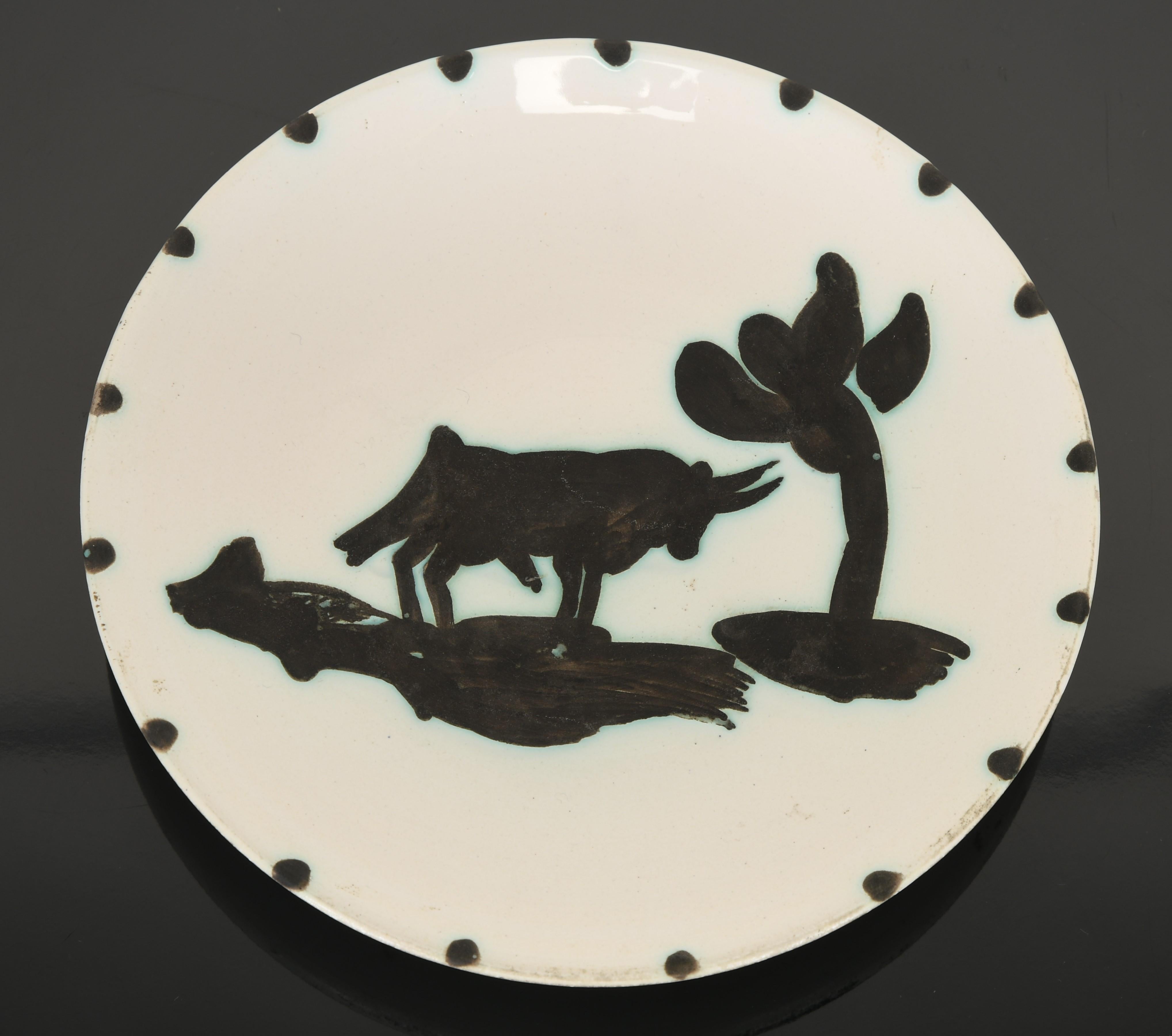 A limited-edition Pablo Picasso ceramic plate entitled 