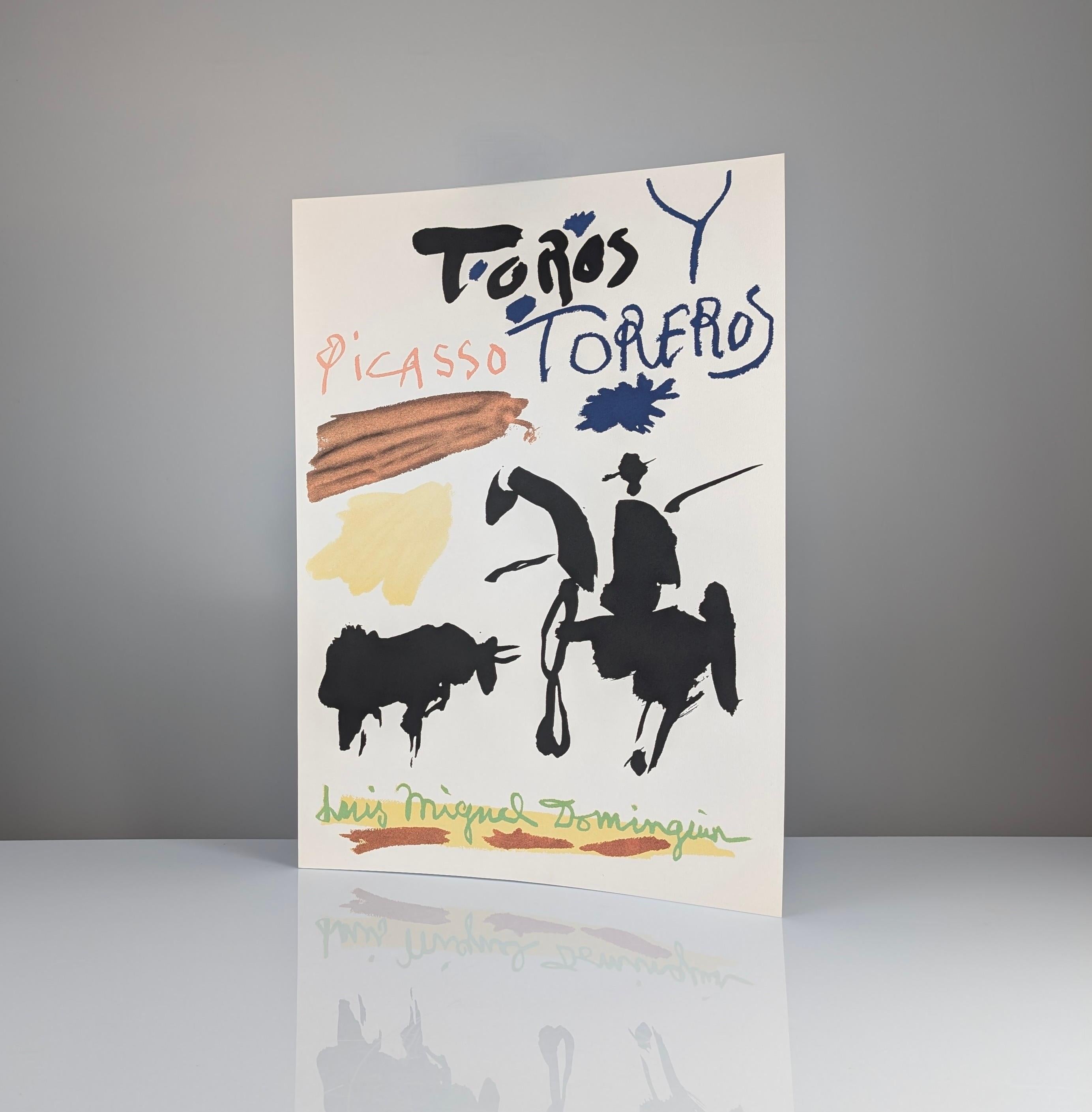 Pablo Picasso „Toros y Toreros“ 1961, Offsetdruck auf Bögen Vellum, Frankreich 1996 (Ende des 20. Jahrhunderts) im Angebot