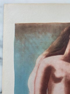 "Original 1946 Lithograph 'Two Nudes' by Picasso, Mid-Century Modern"