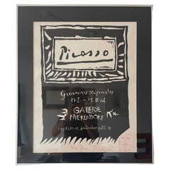Einzigartiges, handsigniertes Berliner Ausstellungsplakat von Pablo Picasso, 1964, handsigniert 1967