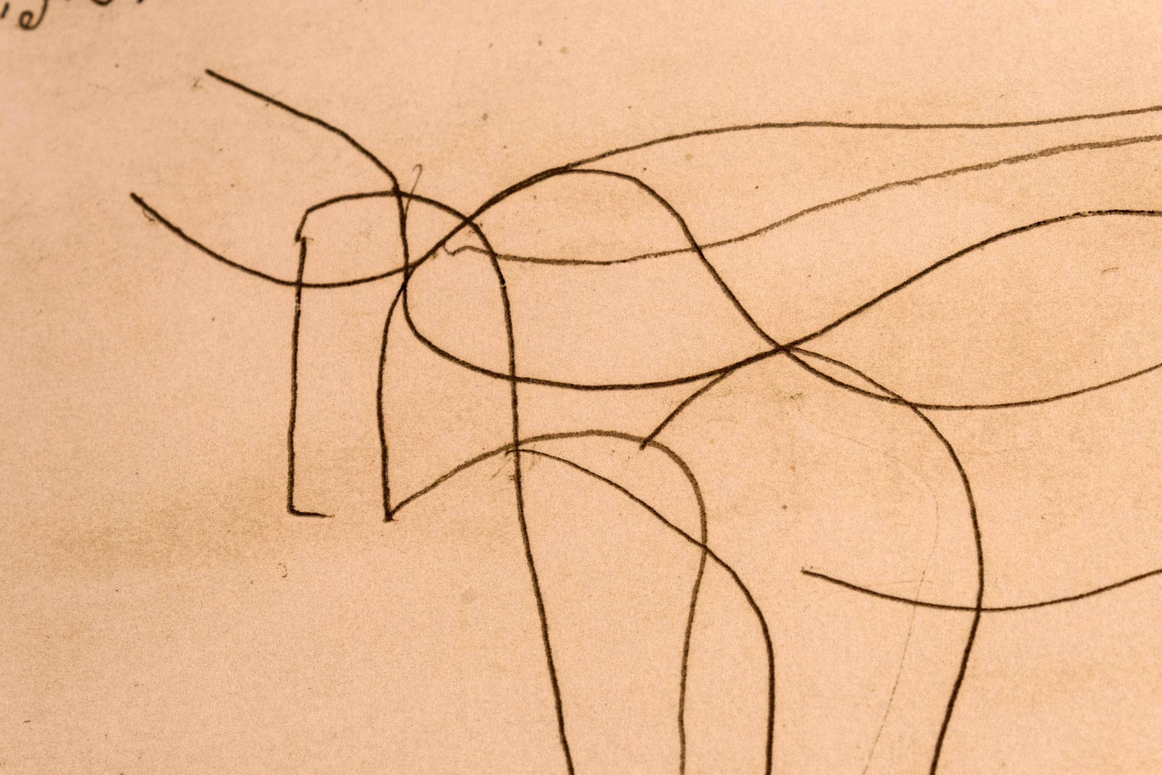 Papier Lithographie moderne Le Gout du Bonheur, Pablo Picasso, 1970, encadrée en vente