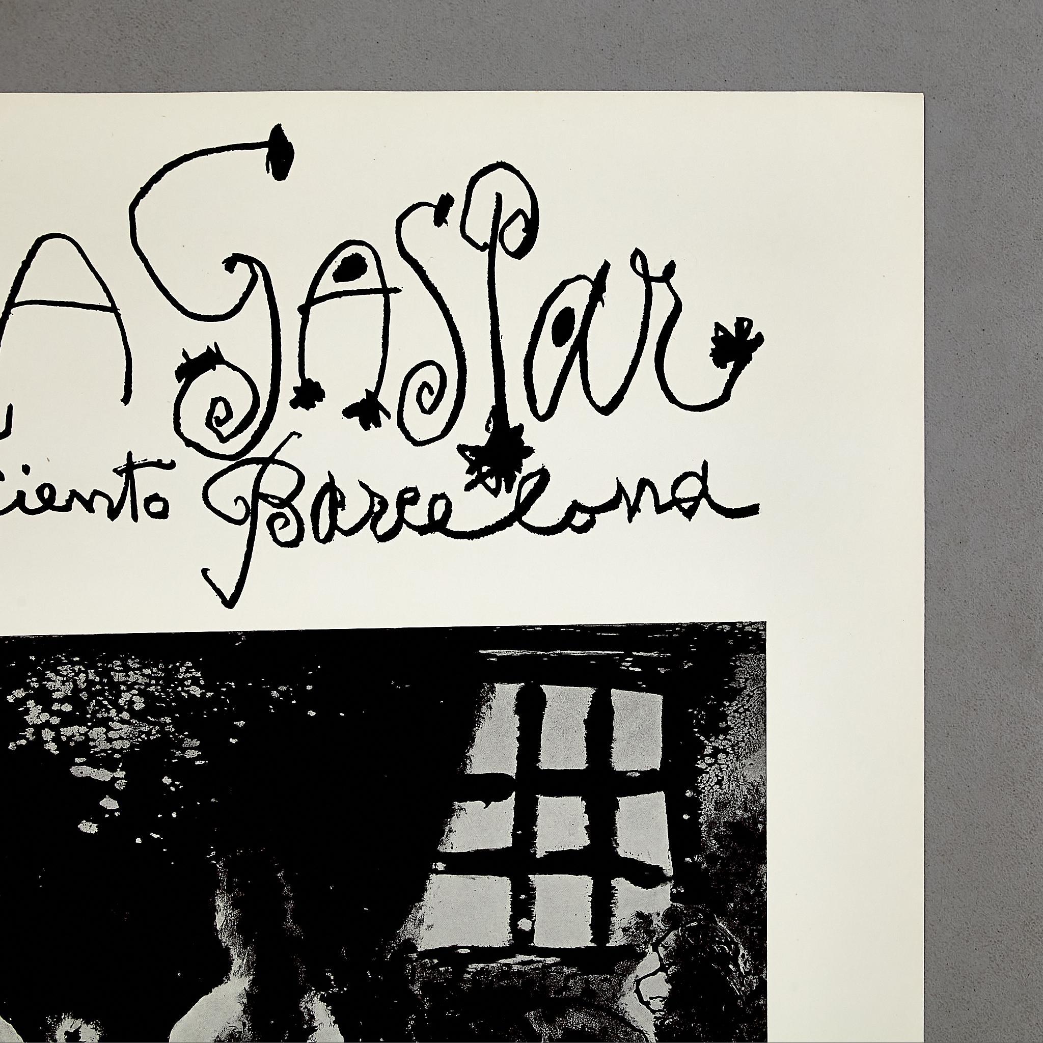 Schwarz-Weißes lithografisches Vintage-Ausstellungsplakat von Pablo Picasso, 1968 (20. Jahrhundert) im Angebot