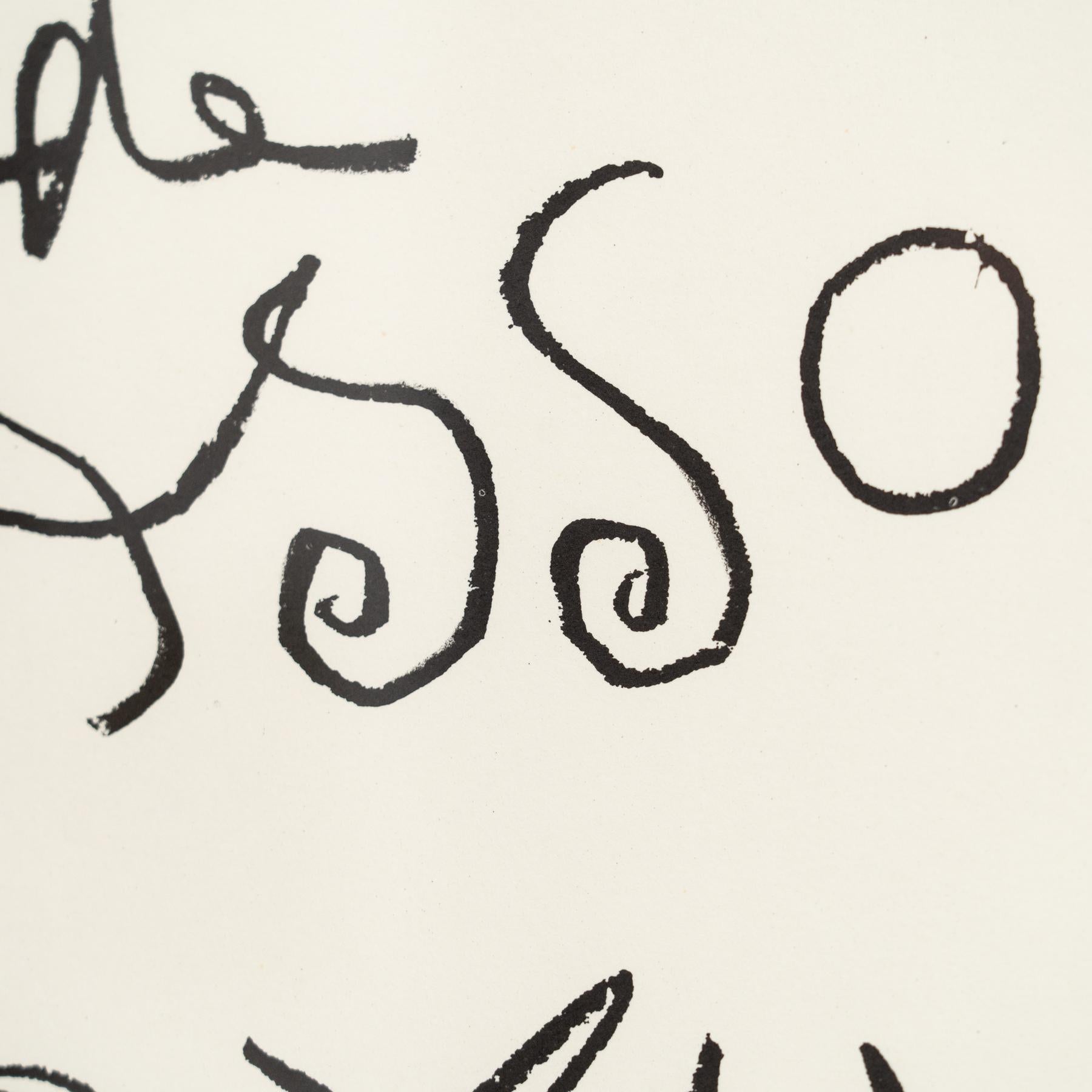 Affiche d'exposition vintage de Pablo Picasso, 1960 en vente 4