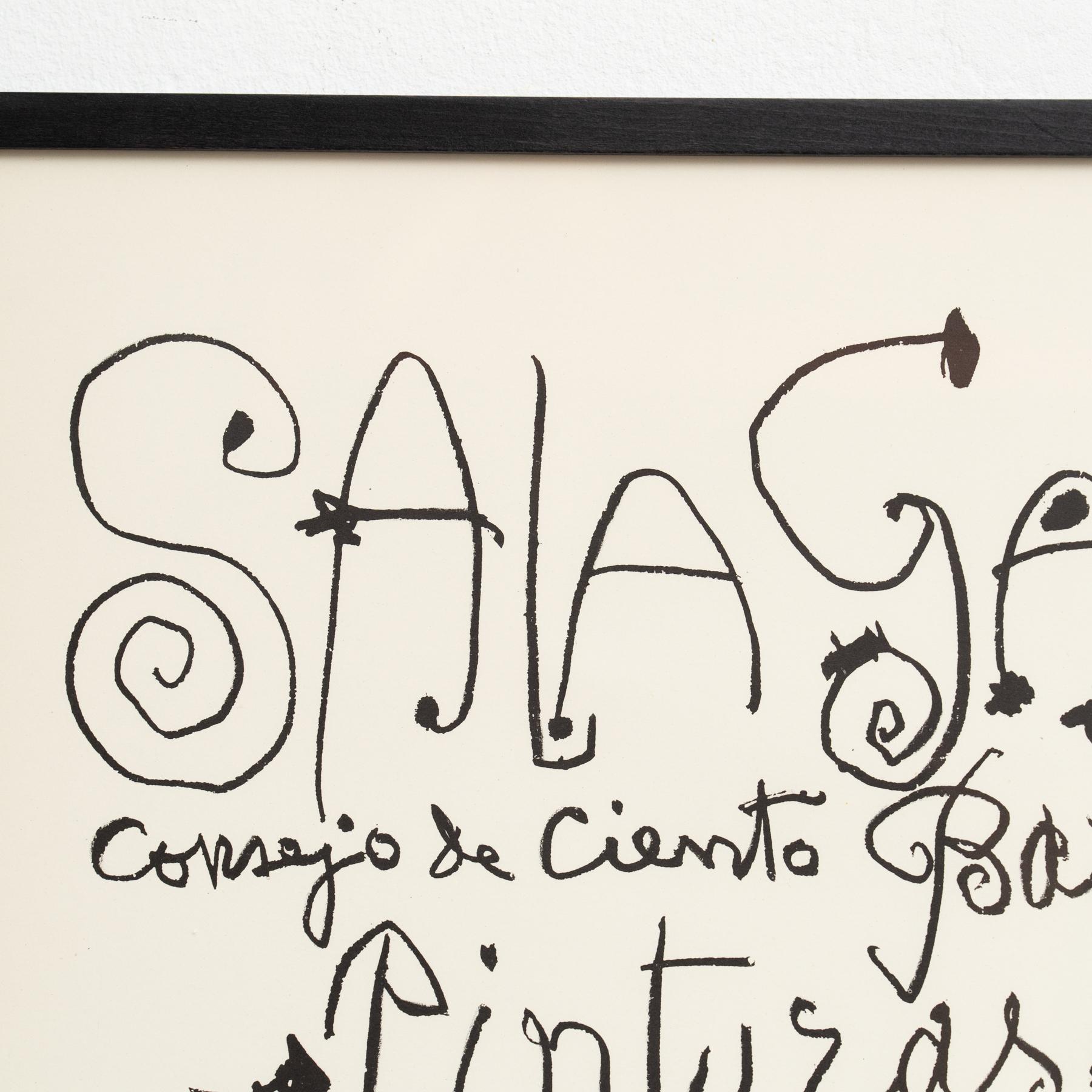 Affiche d'exposition vintage de Pablo Picasso, 1960 en vente 2