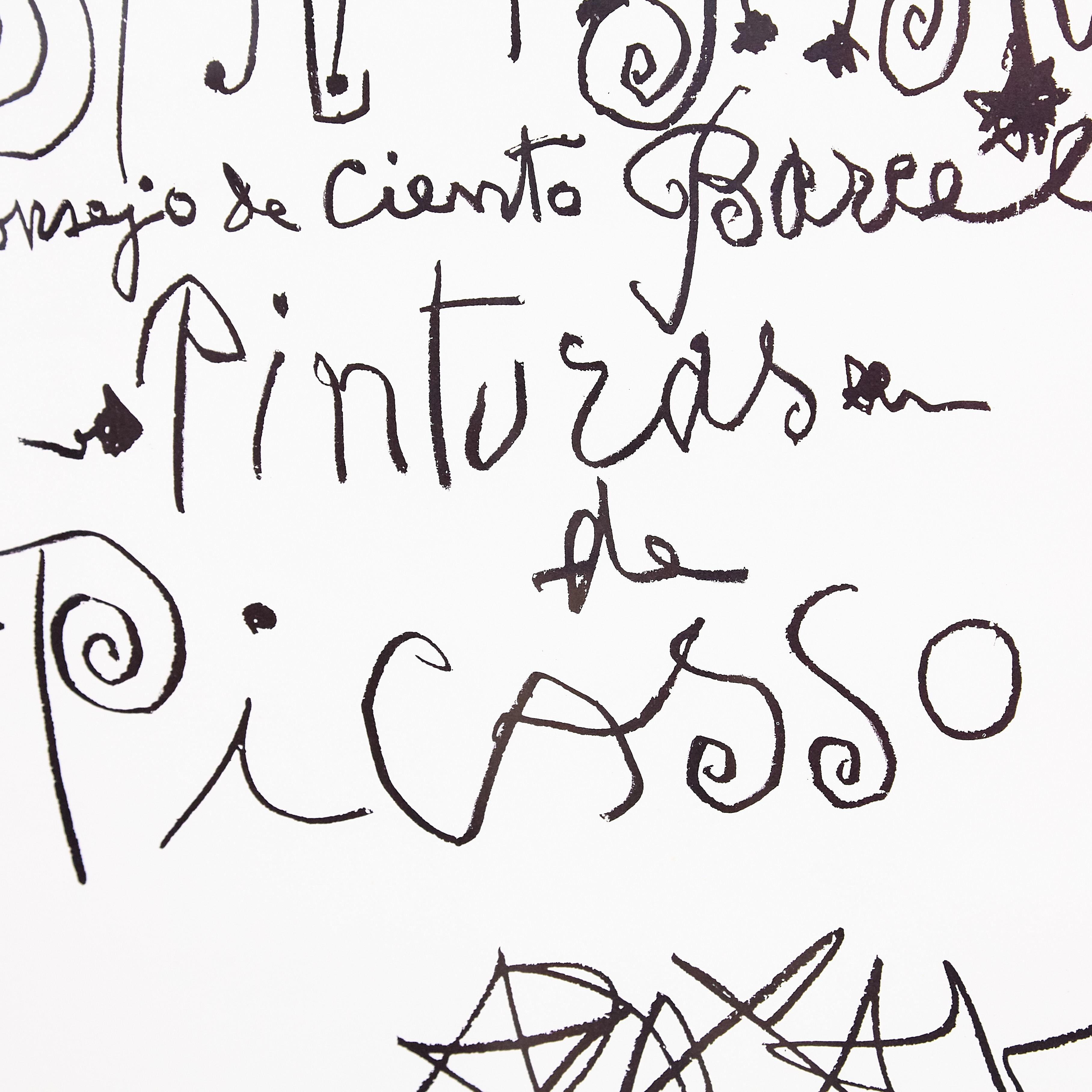 Pablo Picasso Vintage Exhibition Poster, 1968 3