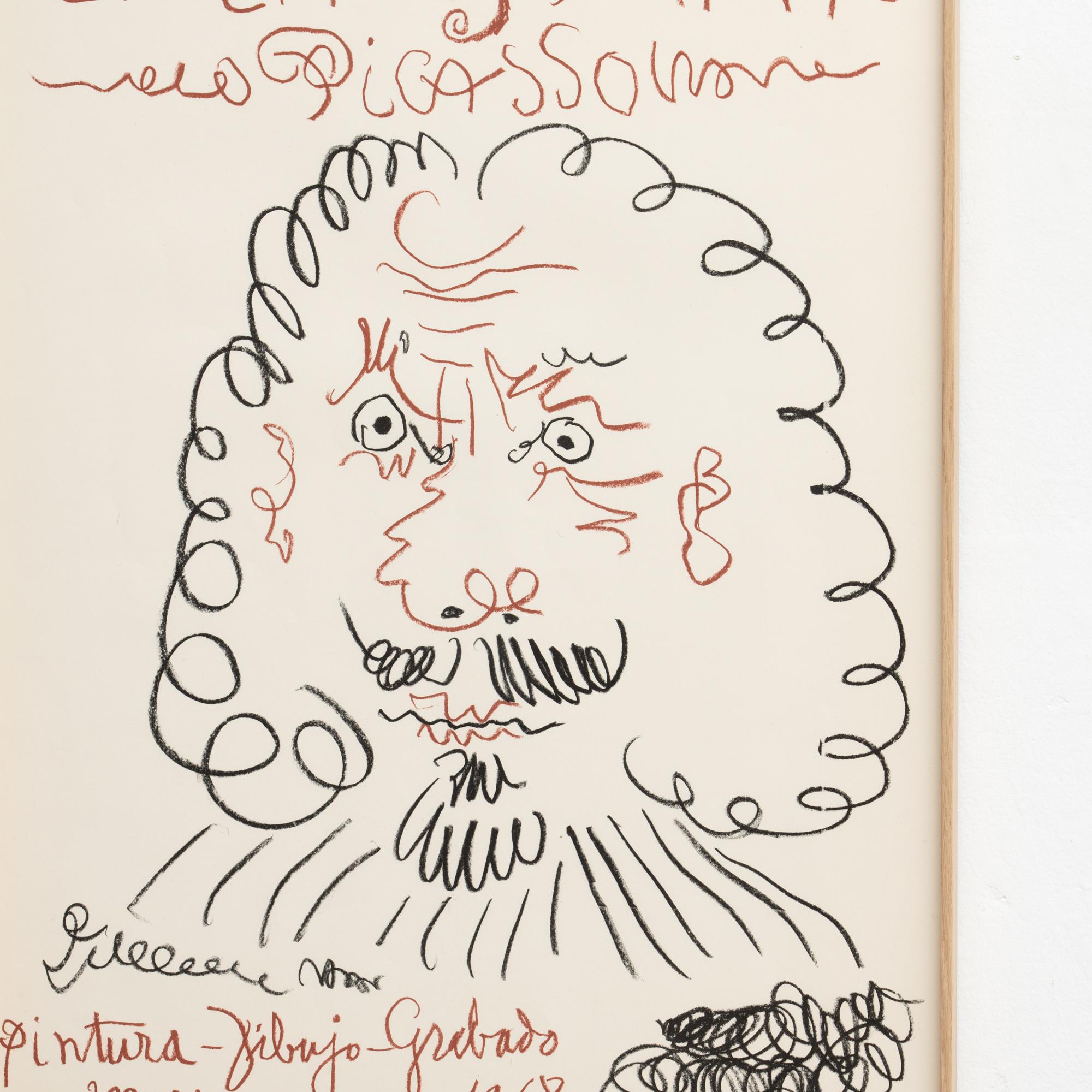 Affiche d'exposition vintage de Pablo Picasso, 1968 en vente 5