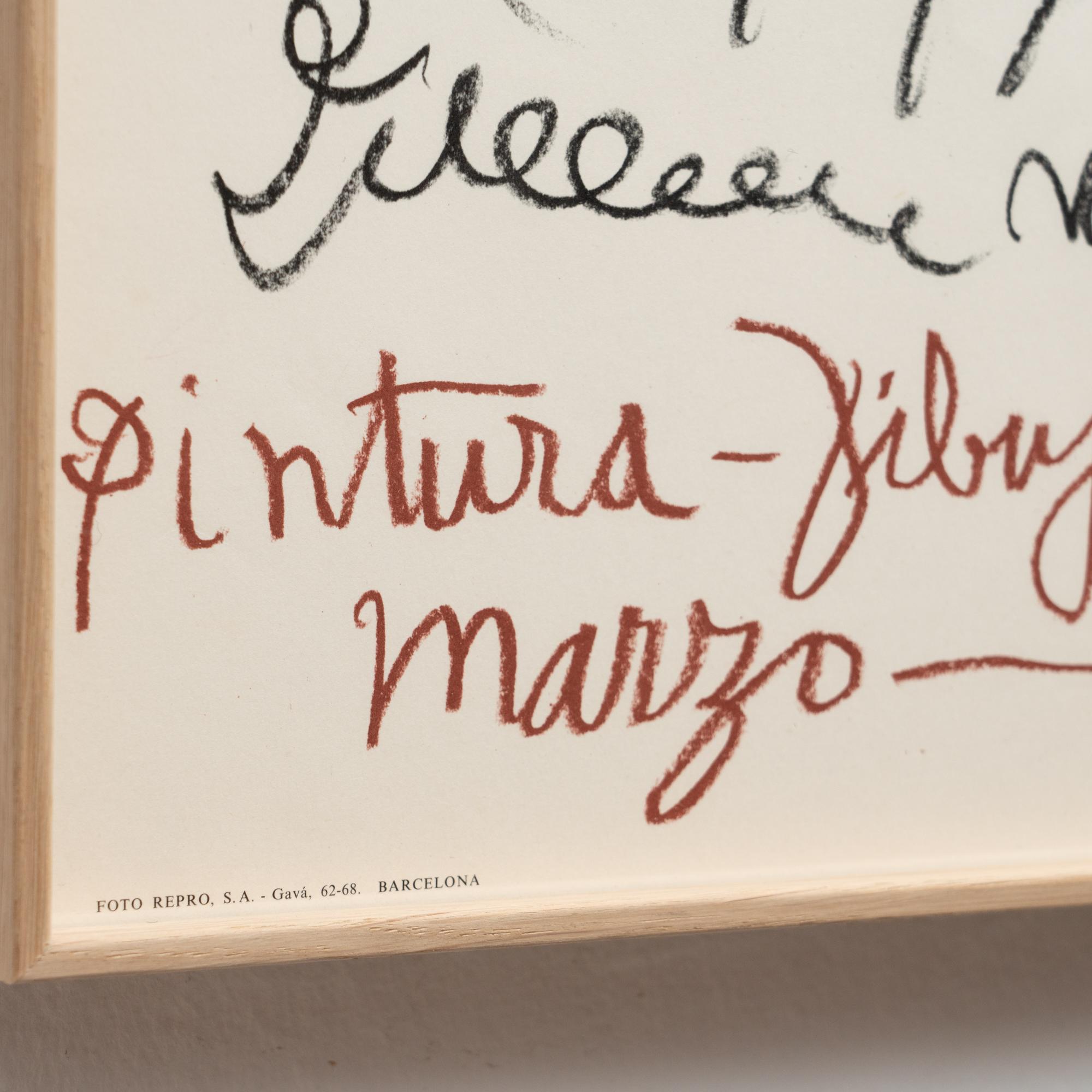 Milieu du XXe siècle Affiche d'exposition vintage de Pablo Picasso, 1968 en vente