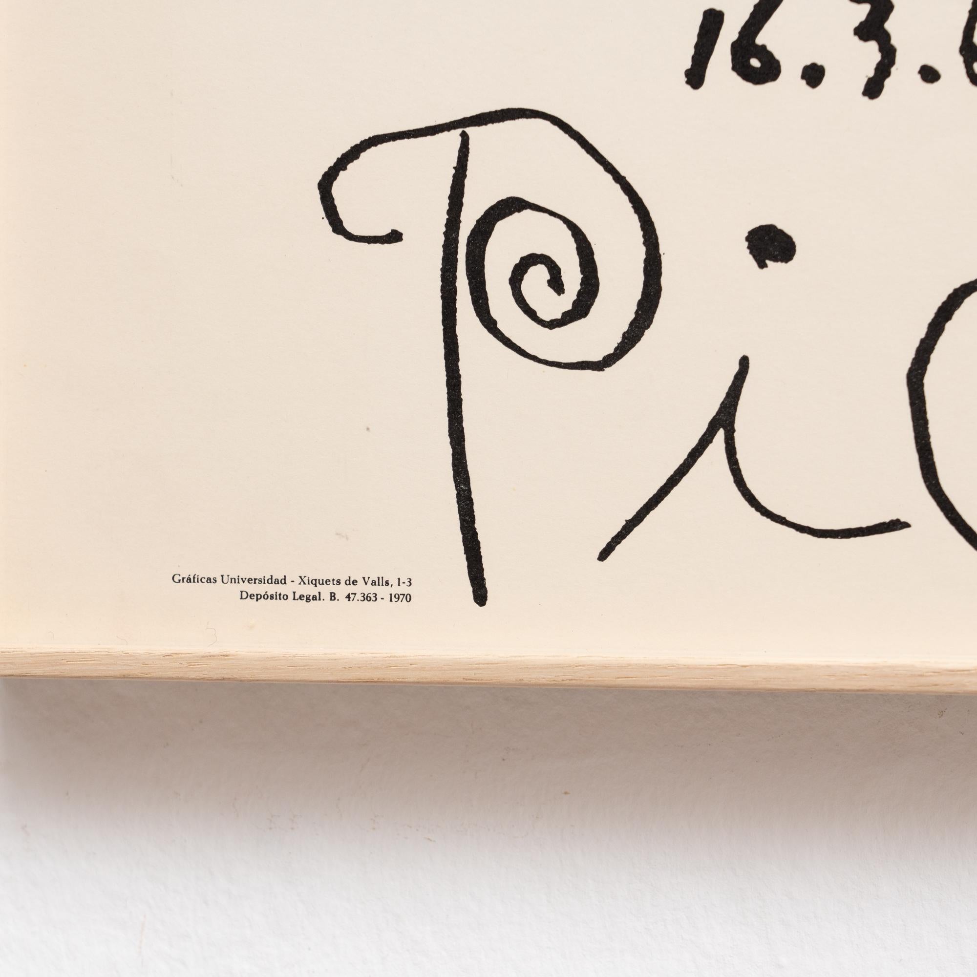 Pablo Picasso Vintage Exhibition Poster, 1968 1
