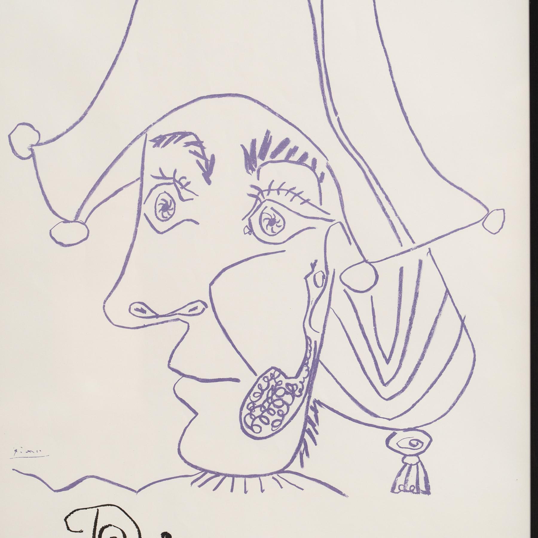 Pablo Picasso Cartel vintage de exposición, 1971 en Bueno estado para la venta en Barcelona, Barcelona