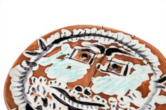 Pablo Picasso Madoura, Visage aux yeux carrés, 1959, Edition Picasso and Madoura