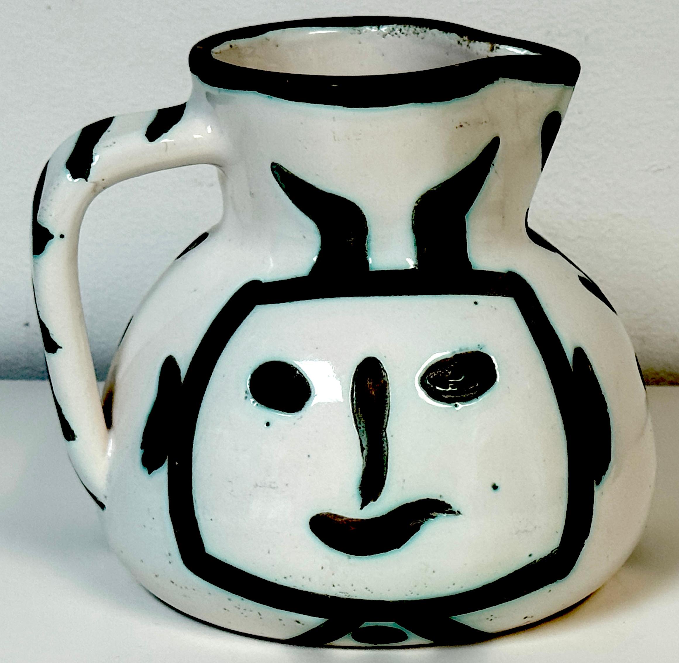 Émaillé Pablo Picasso, Visage noir, Madoura, 1953 en vente