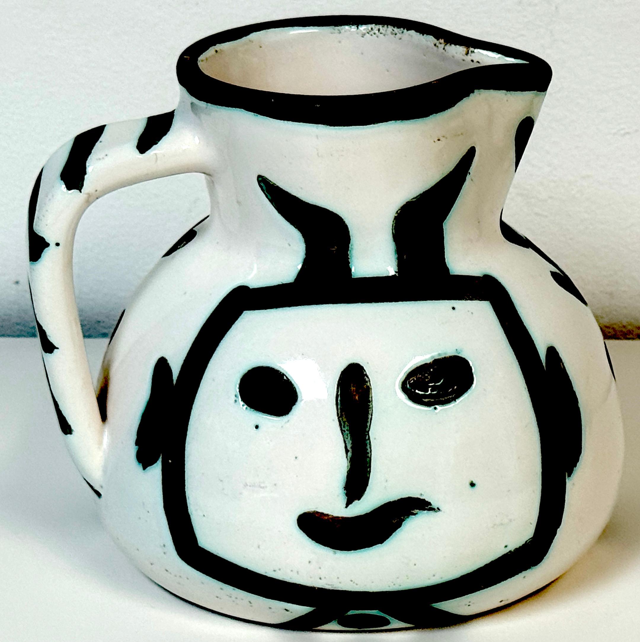 20ième siècle Pablo Picasso, Visage noir, Madoura, 1953 en vente