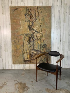 Pablo Picasso Woman with Guitar Limited Edition Vintage EGE Art Line Rug Denmark