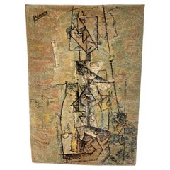 Pablo Picasso Woman with Guitar Limited Edition Vintage EGE Art Line Rug Denmark