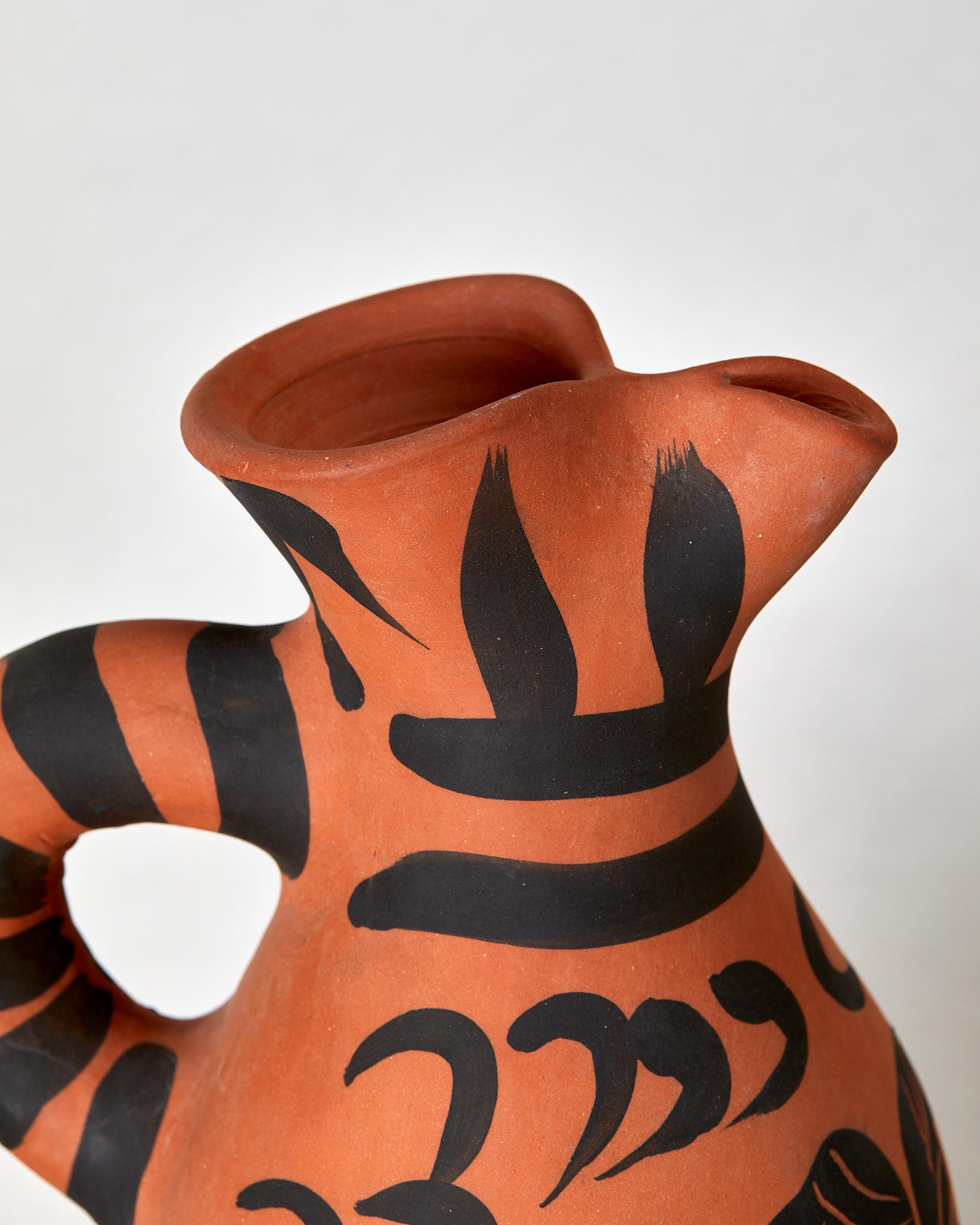 Ceramic Pablo Picasso, Yan Barbu, 1963, Pichet tourné, Edition Picasso, Madoura