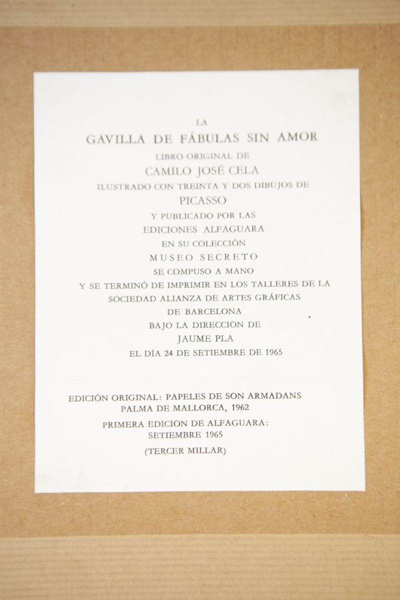 Ilustraciones de Pablo Picasso (2) para el libro de Camilo José Cela -Siglo XX 5