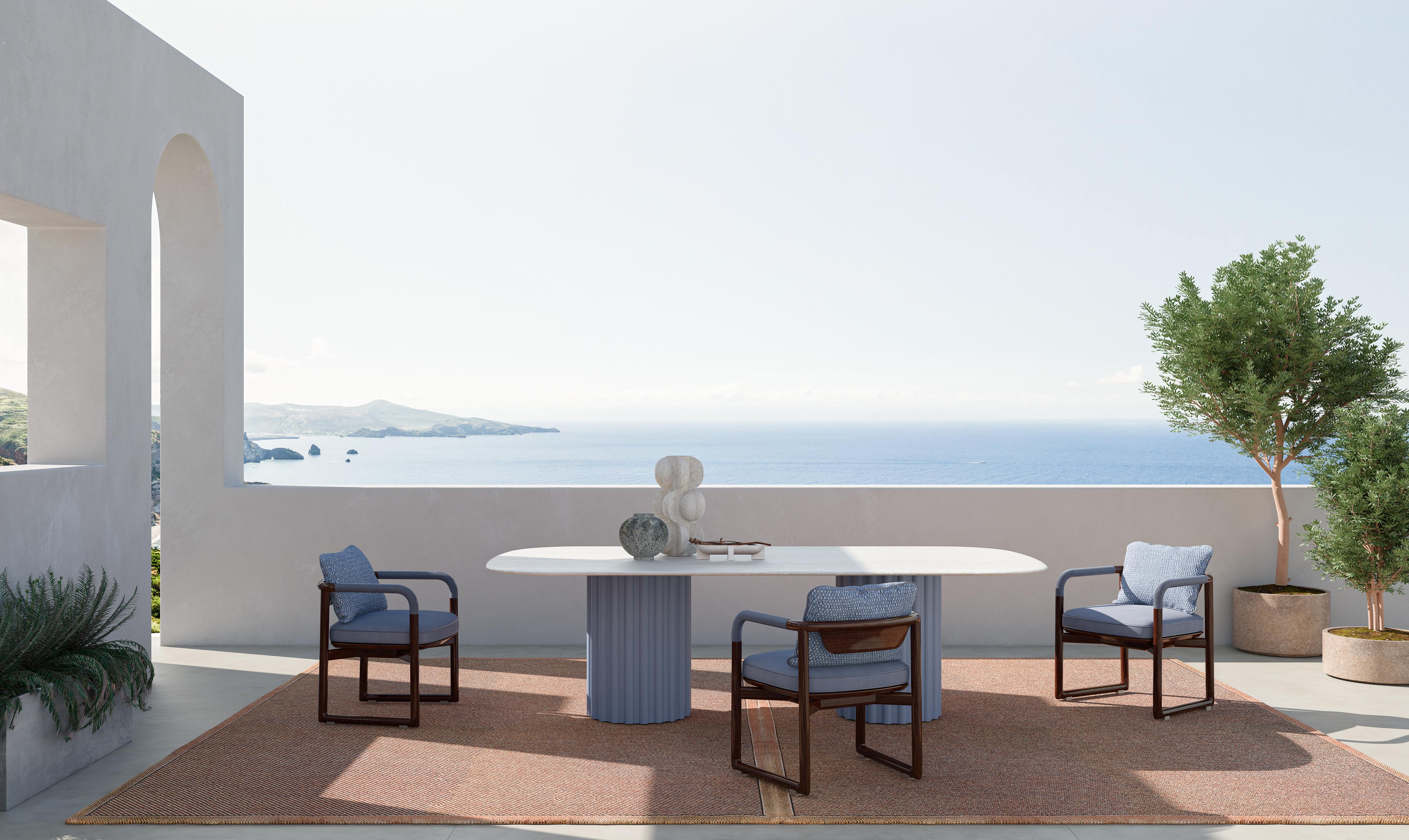 Moderne Pablo Rectangular Table Outdoor en vente