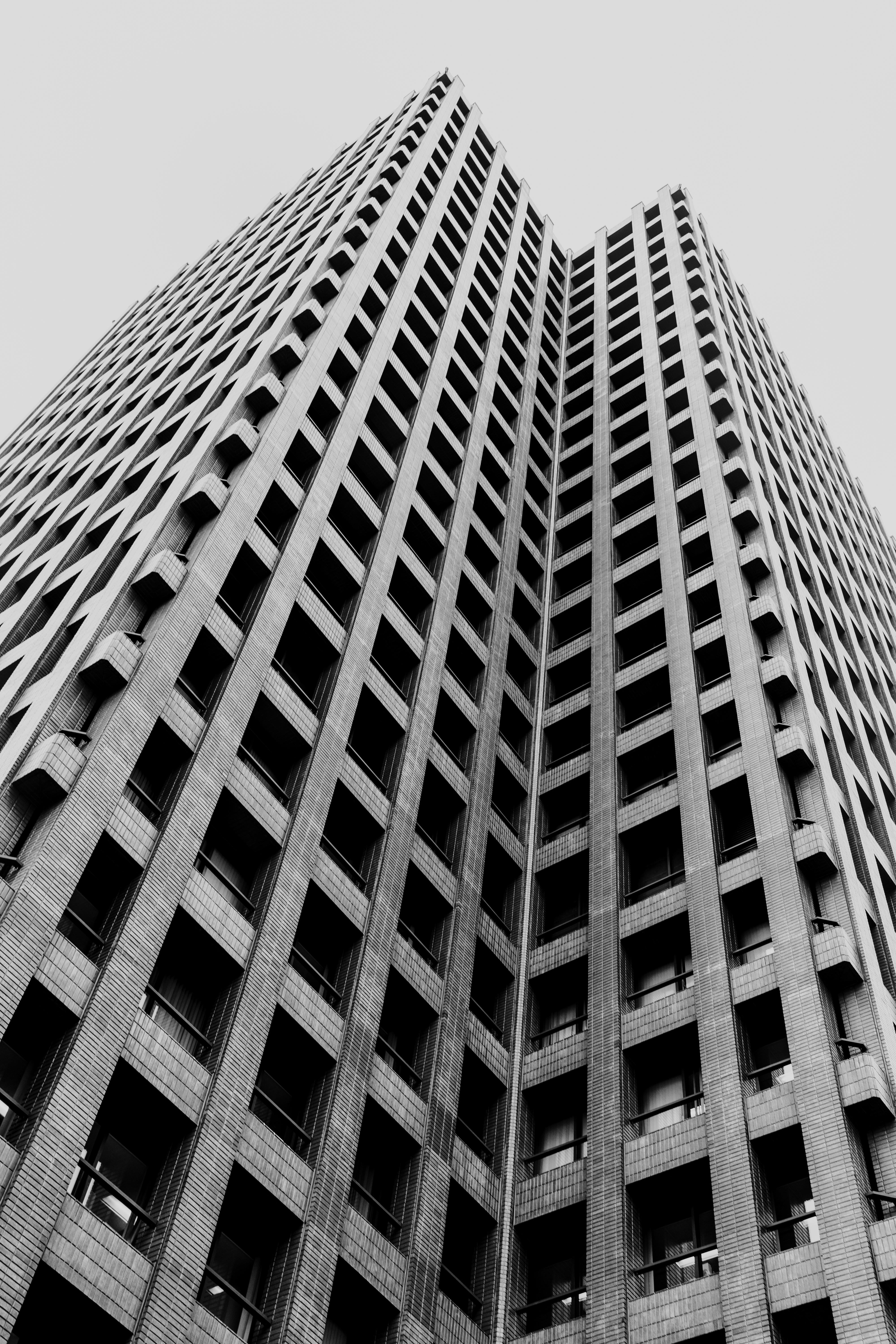 Pablo Saccinto Black and White Photograph - Building in Black and White