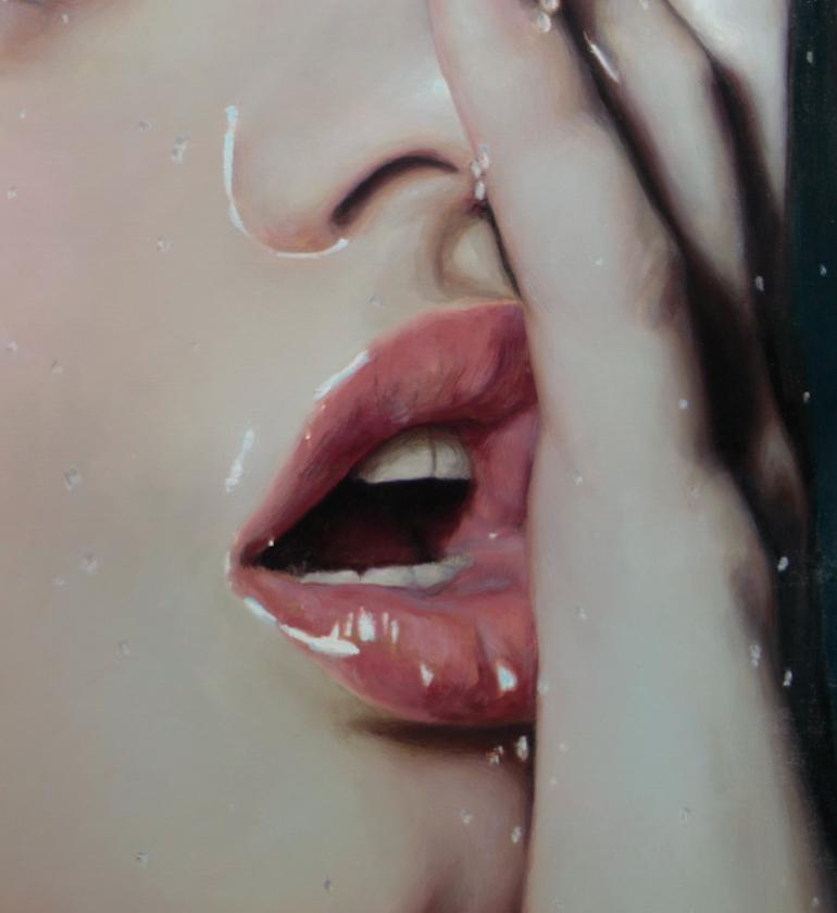 Up and Down  - Photorealist Painting by Pablo Santibanez Servat
