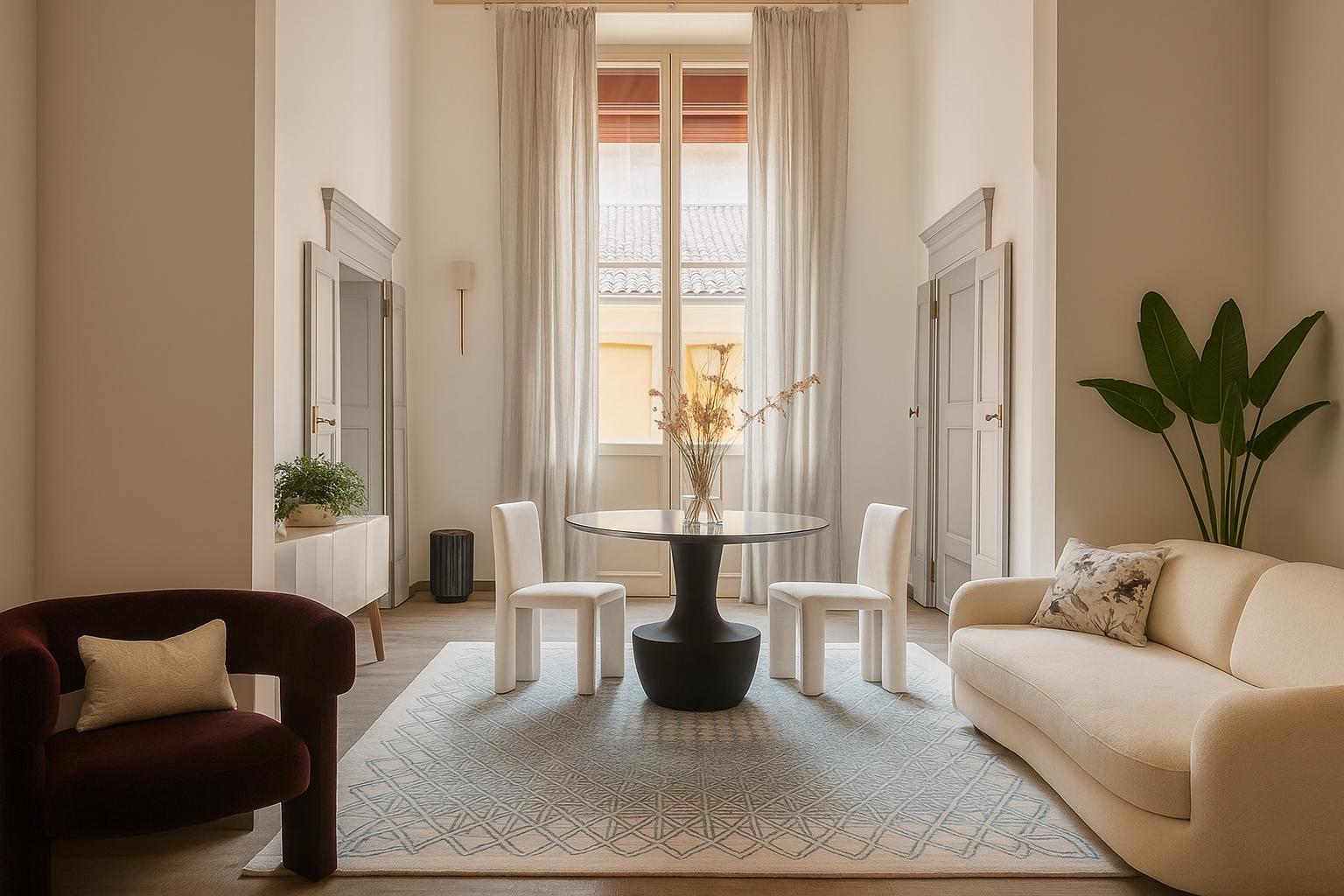 Pablo Siquier - Tapis en laine et soie noué à la main par l'artiste en édition limitée 13.5'x9