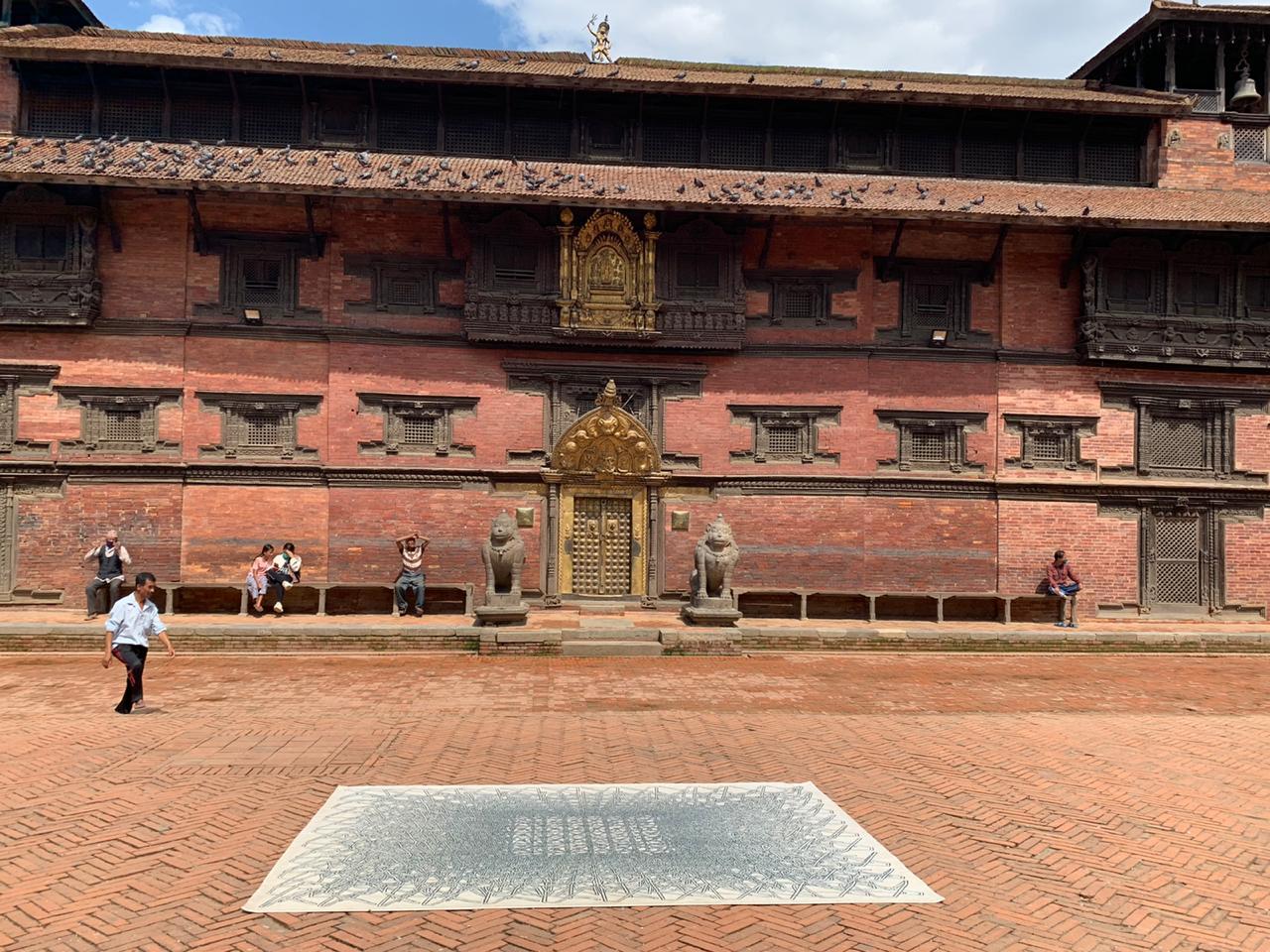 Pablo Siquier - Tapis en laine et soie noué à la main par l'artiste en édition limitée 7.5'x5'. en vente 5