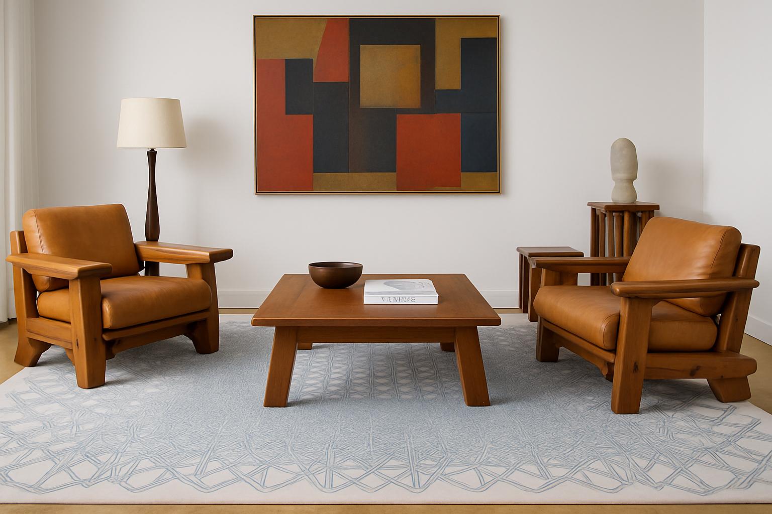 XXIe siècle et contemporain Pablo Siquier - Tapis en laine et soie noué à la main par l'artiste en édition limitée 9'x6'. en vente