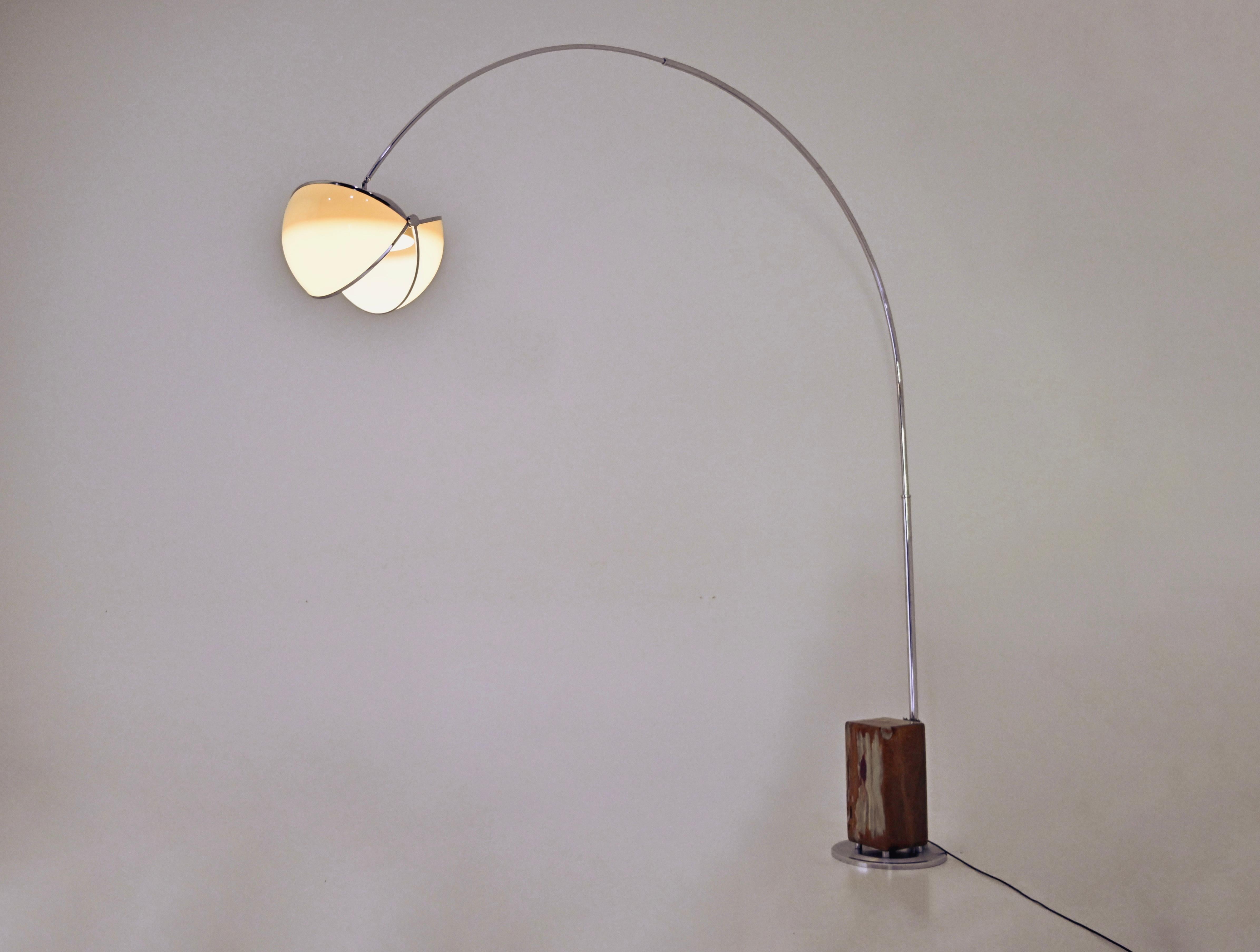 Mid-Century Modern Lampadaire Arco « Pac-Man » de Superstudio pour Poltronova, 1970 en vente