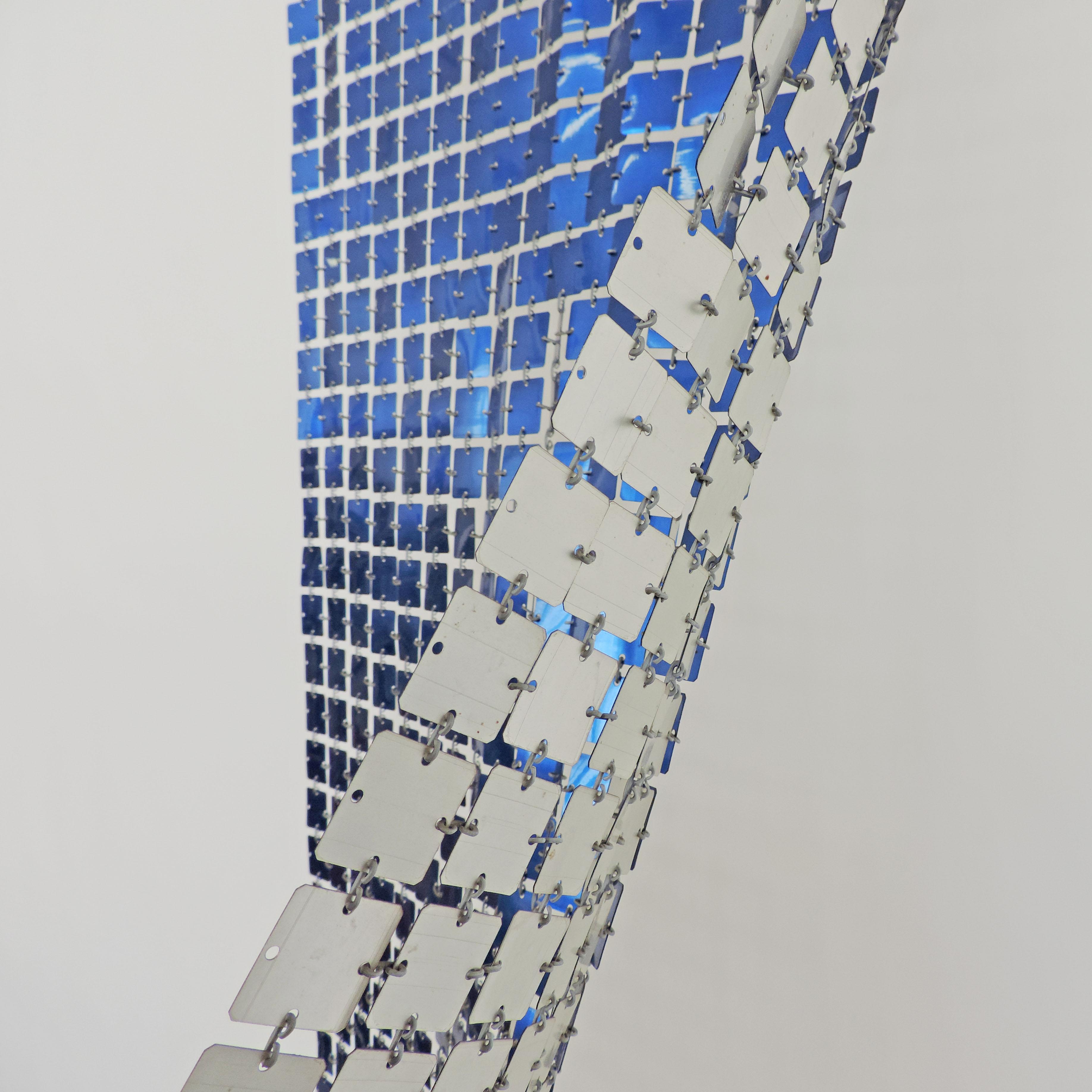 Plastique Paco Rabanne rideau d'espace bleu électrique pour Baumann AG, Suisse, années 1970  en vente