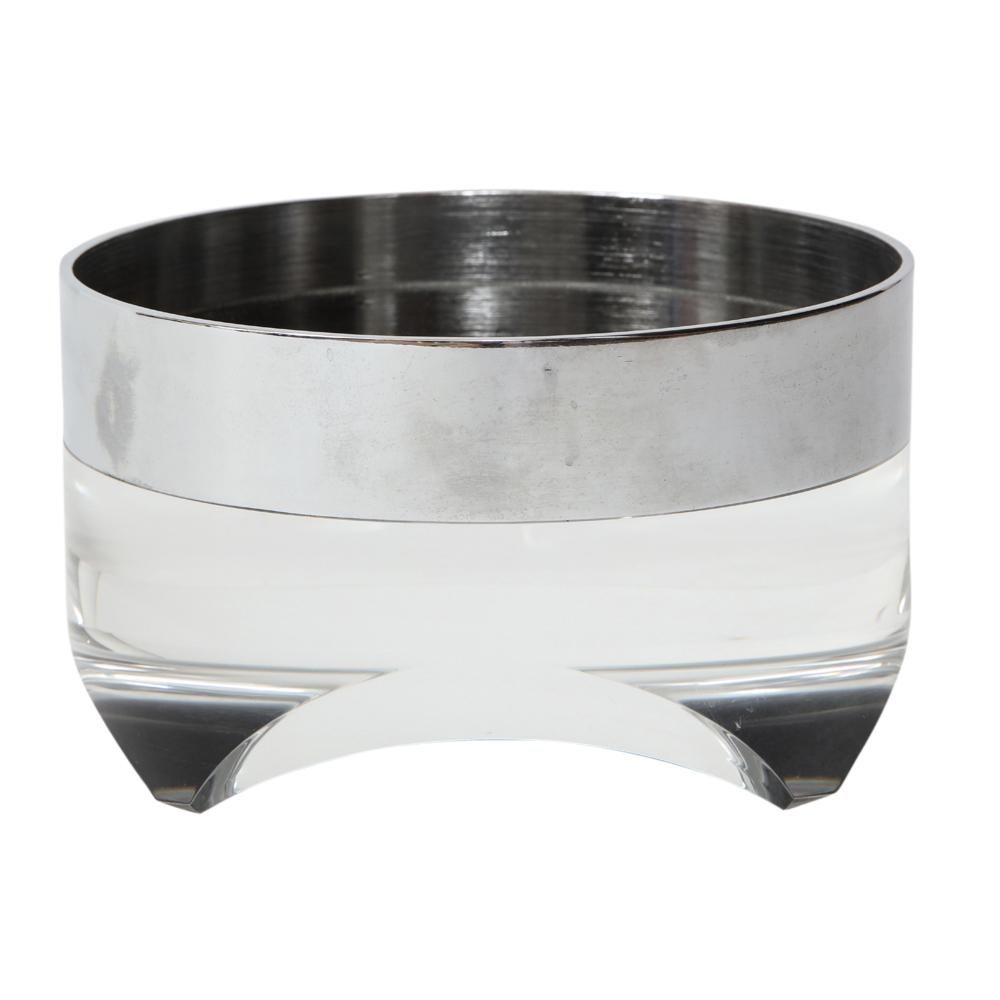 Pace Bowl, Lucite and Chrome Nickel Steel 1