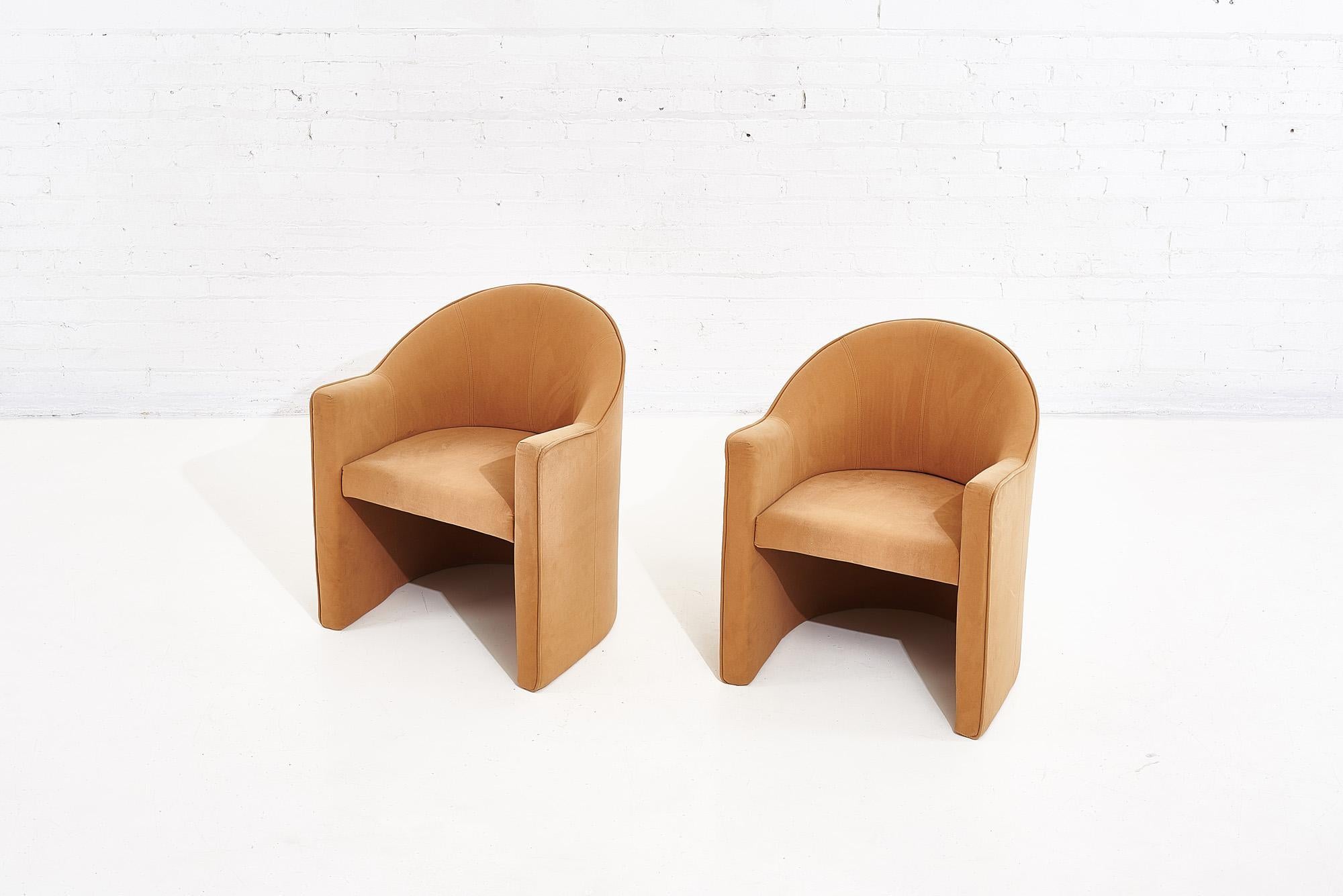 Italian Pace Barrel Back Lounge Chairs by Mariani, Italy, 1980