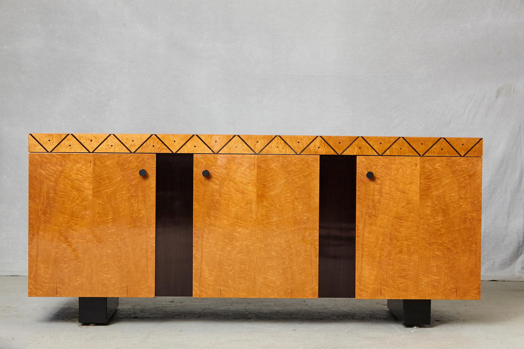Post-Modern Pace 'Boca' Collection Memphis Style Inspired Lacquered Credenza