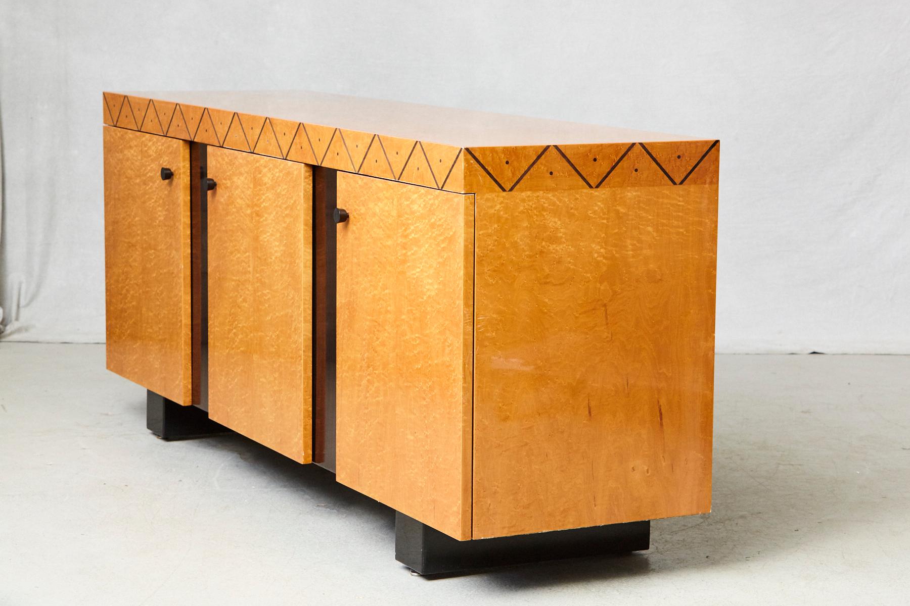 Pace 'Boca' Collection Memphis Style Inspired Lacquered Credenza 1