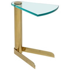Pace Brass, Glass Side Table, 1 of 2