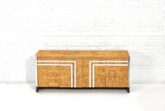 Pace Burlwood and Chrome Dresser, Italy, 1970