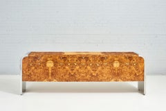 Pace Burlwood Waterfall Credenza, 1970