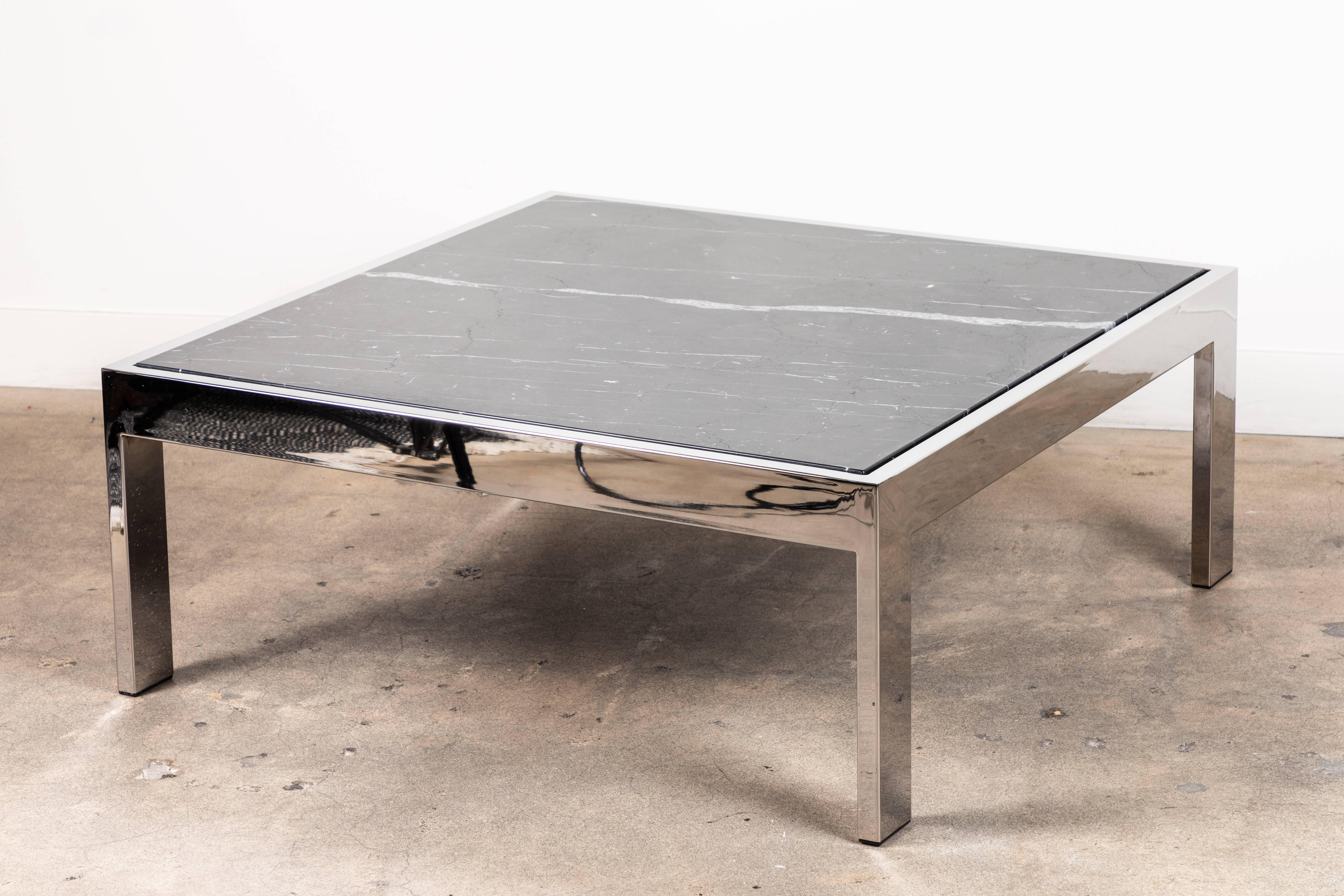 Chrome Pace Coffee Table by Lawson-Fenning