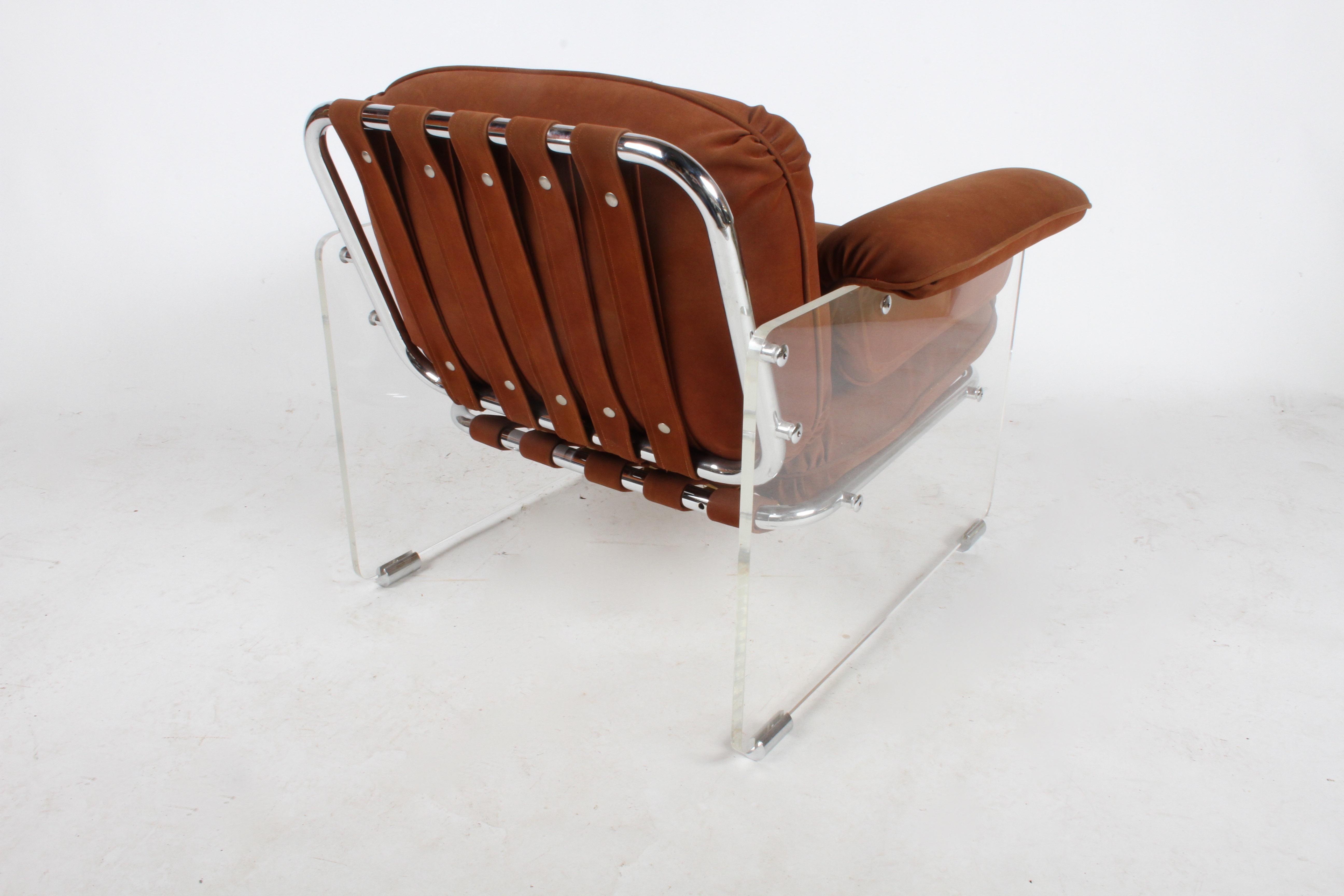 Pace Collection Argenta Lucite Lounge Chairs, circa 1970s 5
