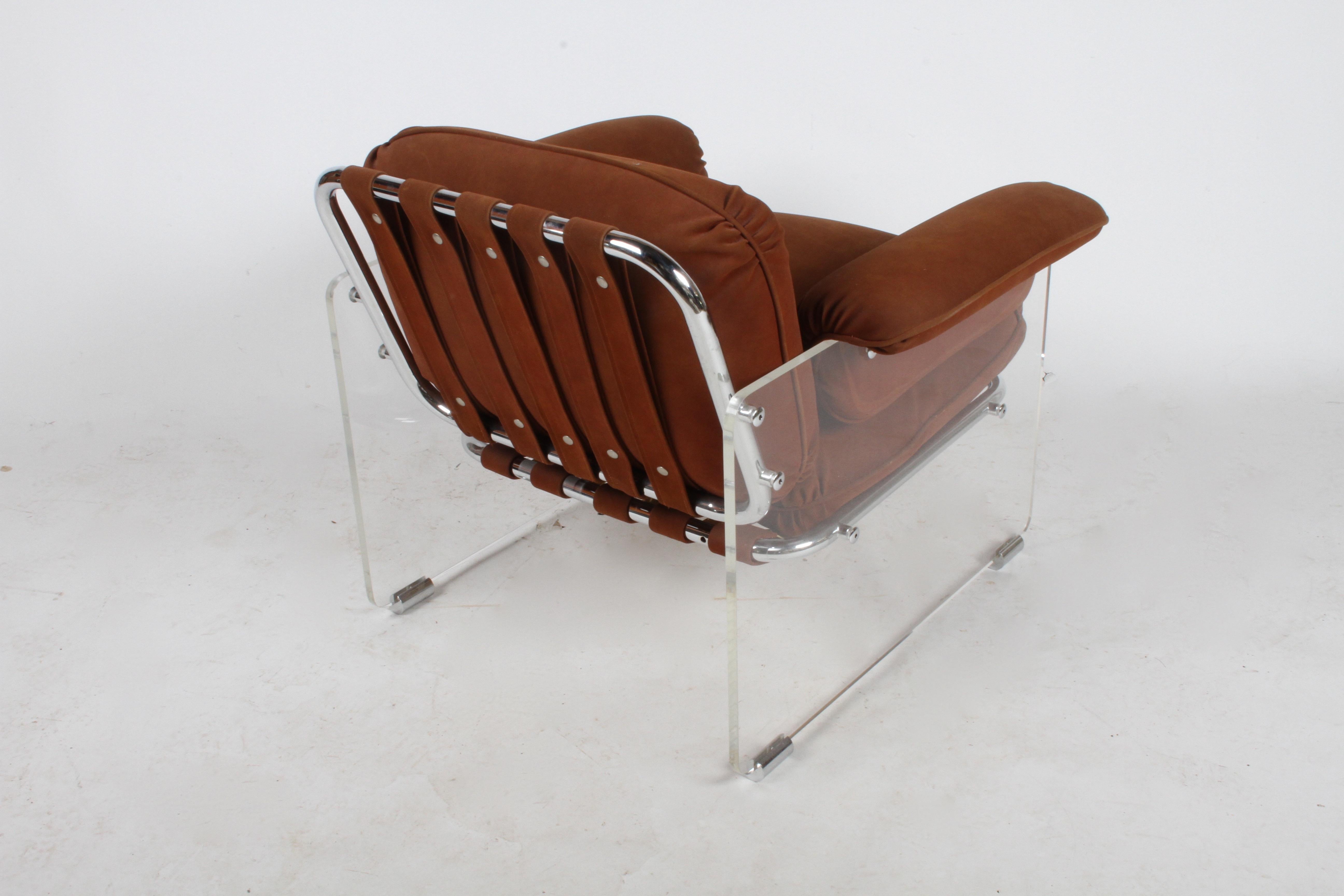 Pace Collection Argenta Lucite Lounge Chairs, circa 1970s 7