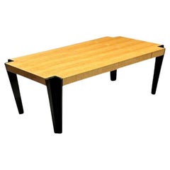 Pace Collection, Art Decó, Mesa de Comedor Moderna, Lacado Negro, EE.UU., Década de 1990