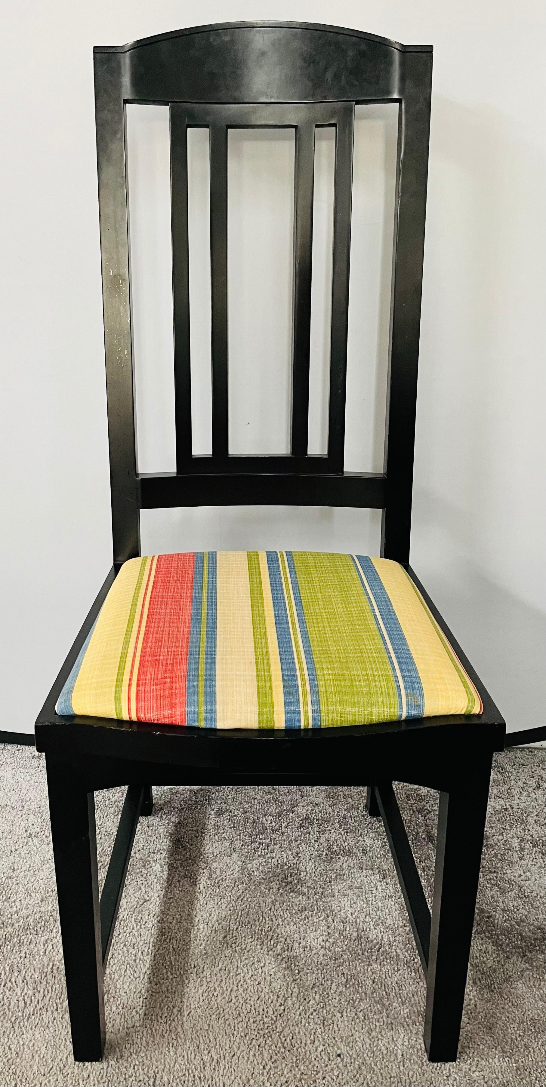 set of 4 upholstered dining chairs