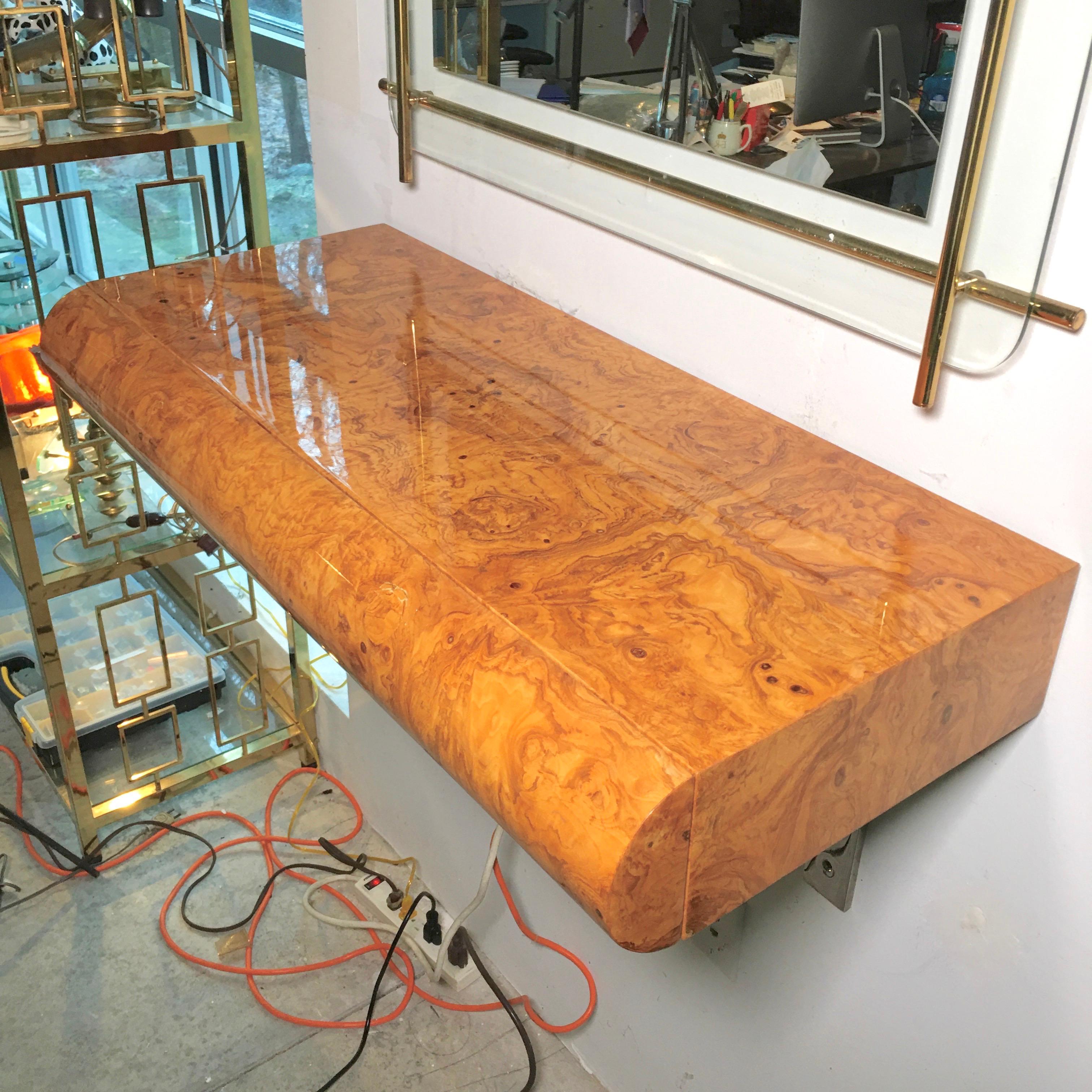 American Pace Collection Burl Floating Console