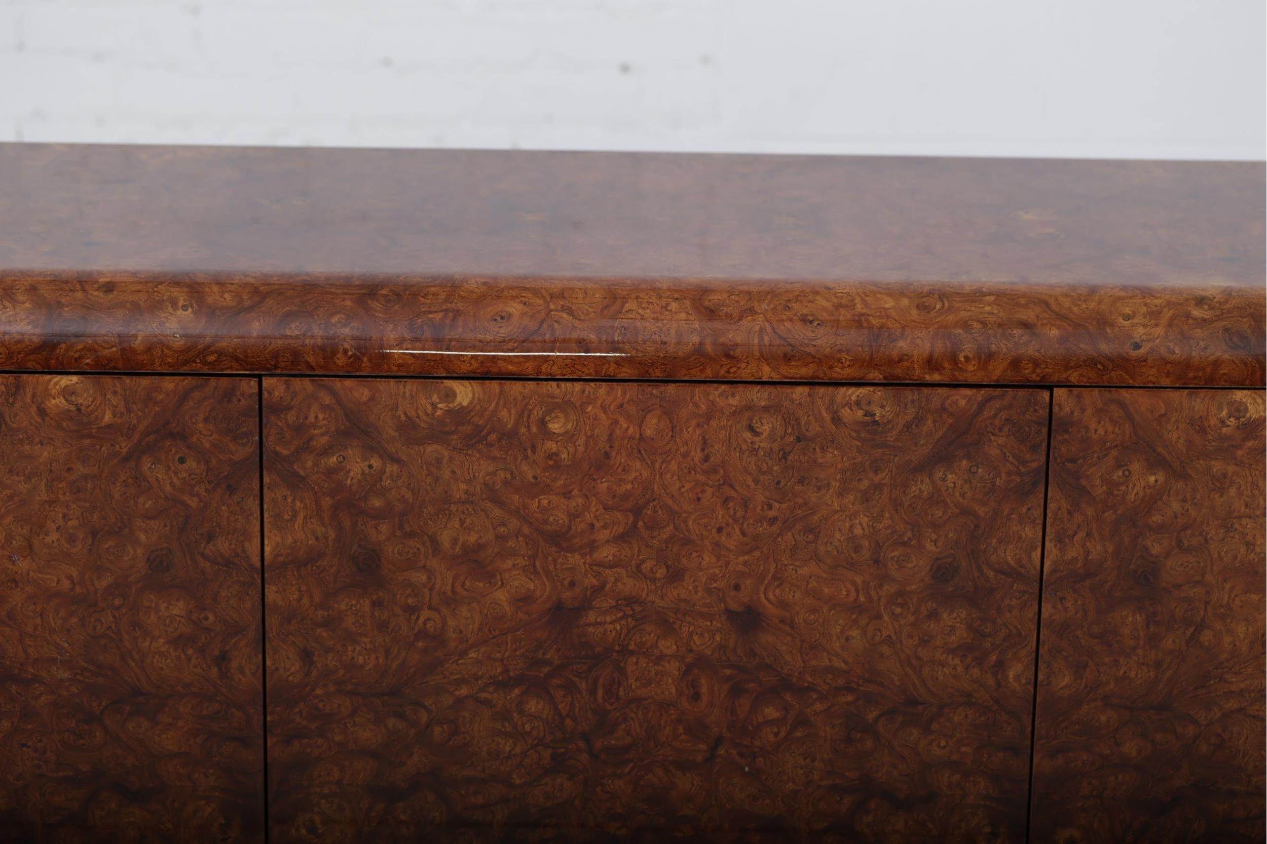 Pace Collection Burl Wood Credenza, Wall Mounted 2