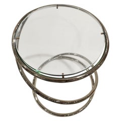 Pace Collection "Swirl Table" with Glass Top, 1970s