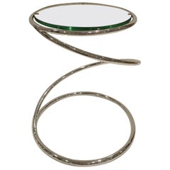 Pace Collection "Swirl Table" with Glass Top, 1970s