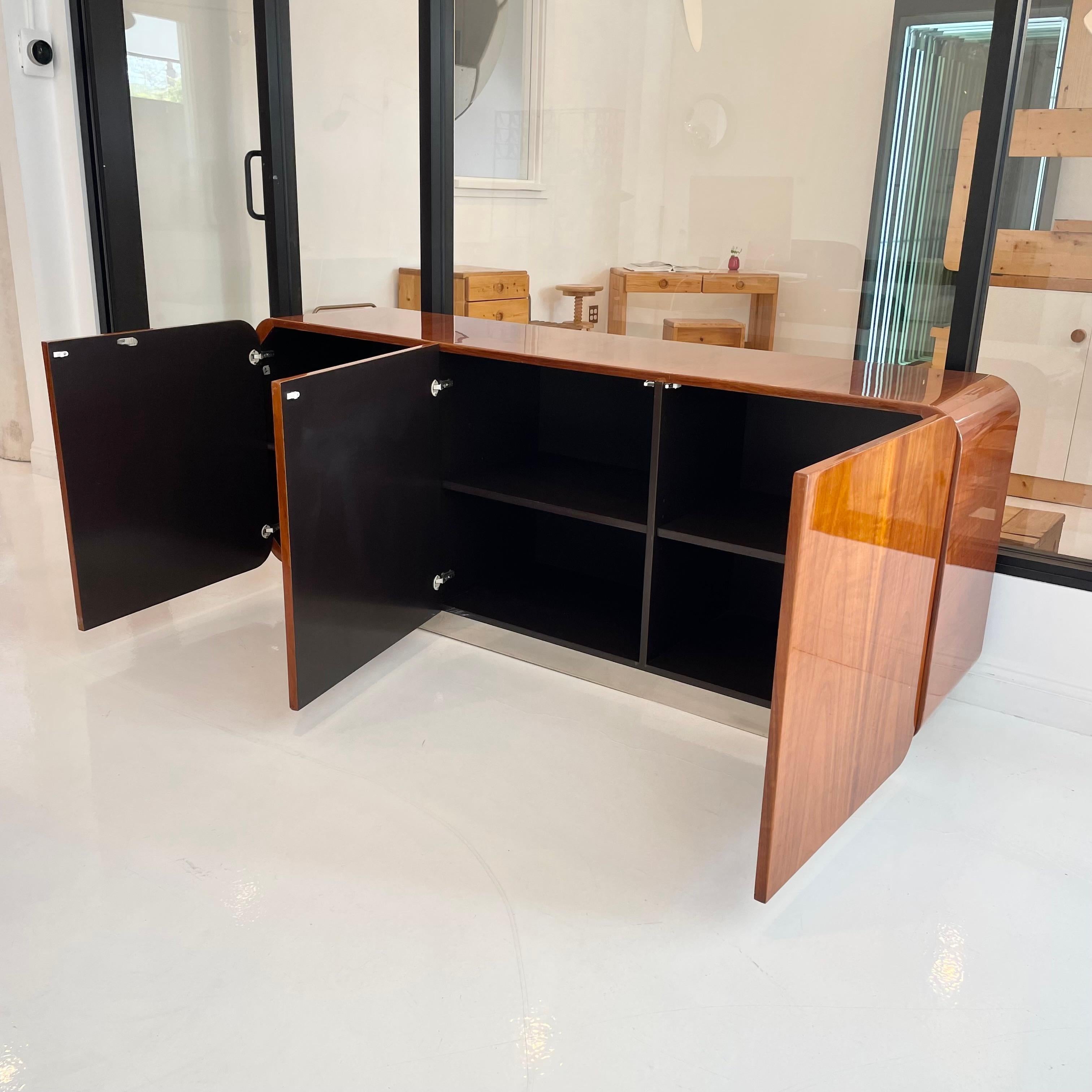 Chrome Pace Collection Credenza by Irving Rosen, circa 1974