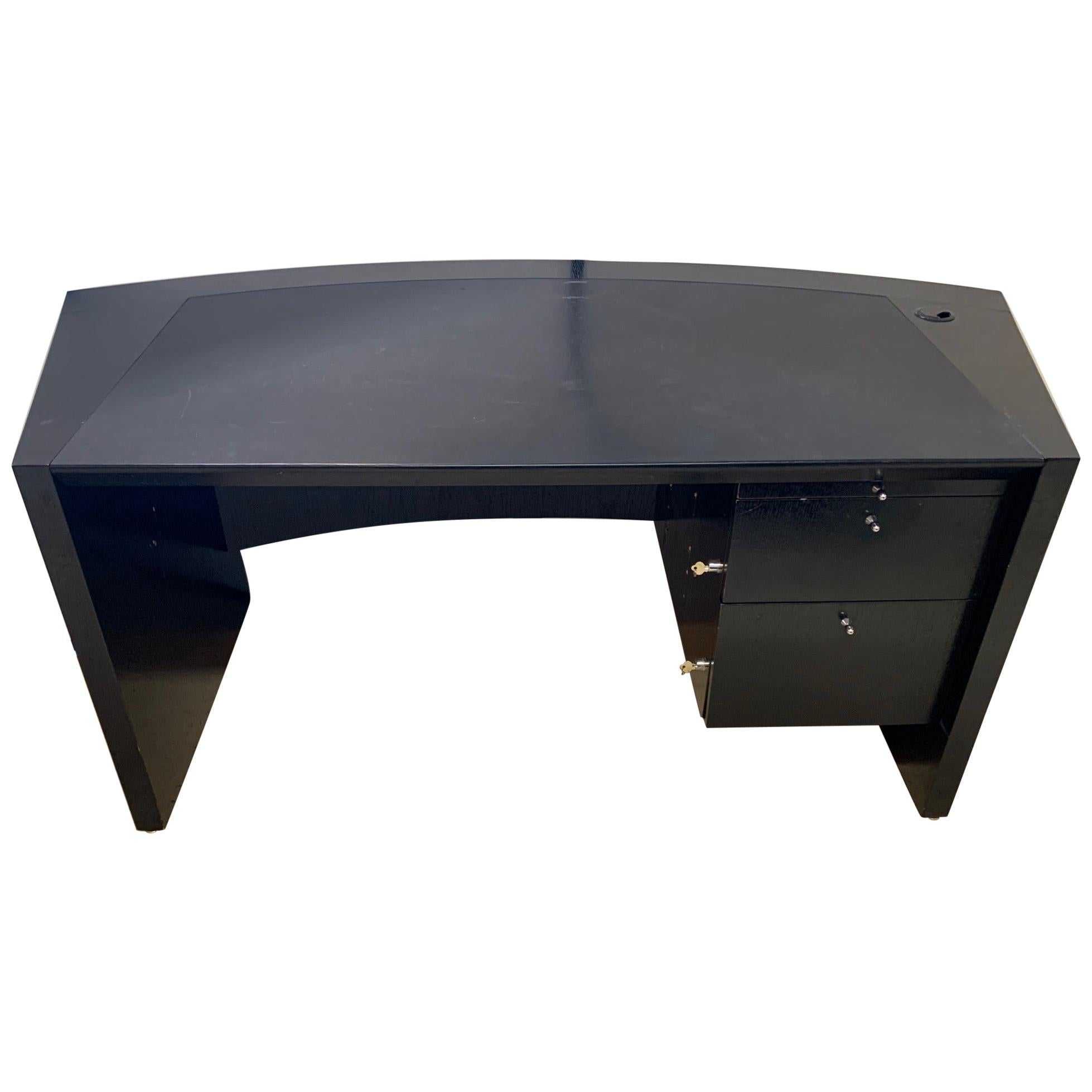 Pace Collection Ebonized Oak Desk, Part of a Collection for an Office